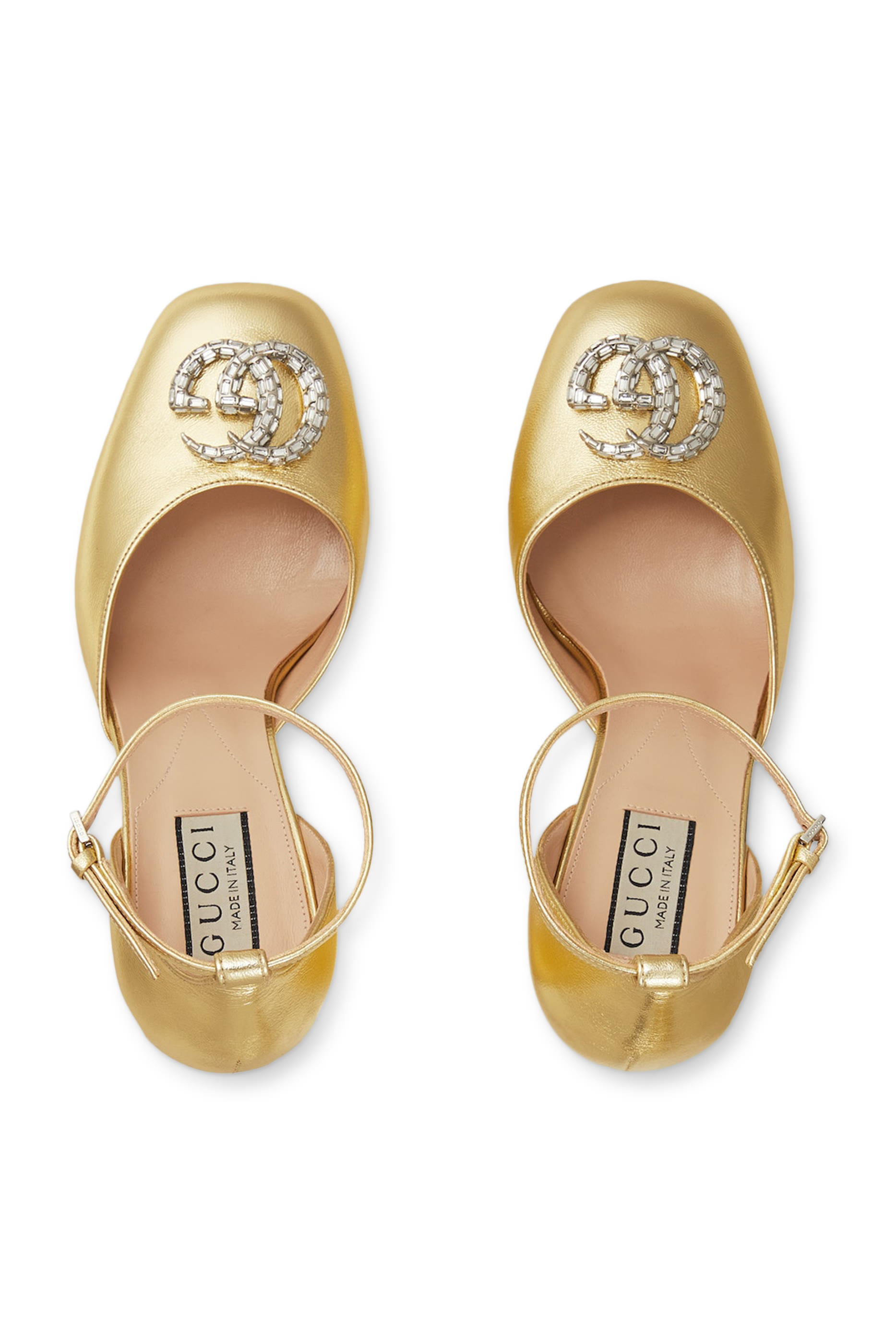 حذاء كلاسيكي بنعل سميك وحلية حرفي شعار الماركة 115 جلد