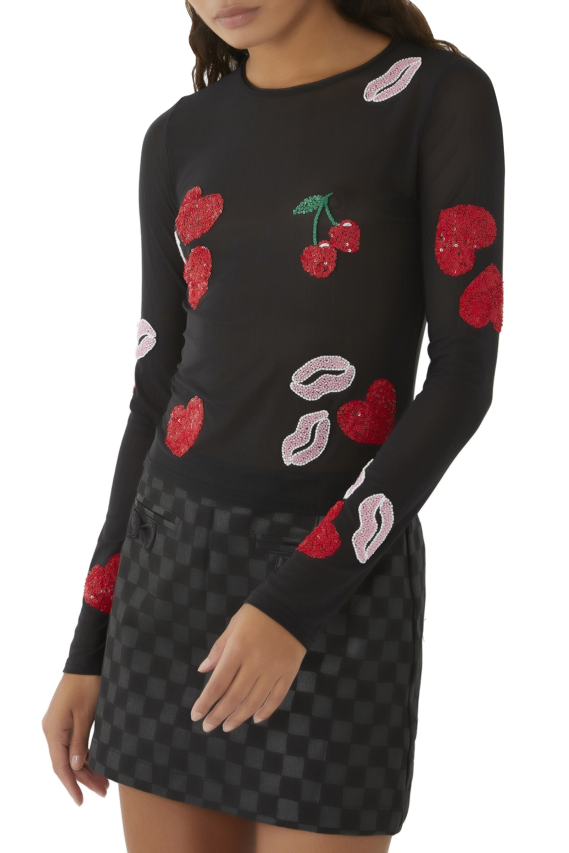 بلوزة وايلد ات هرات قماش شبكي