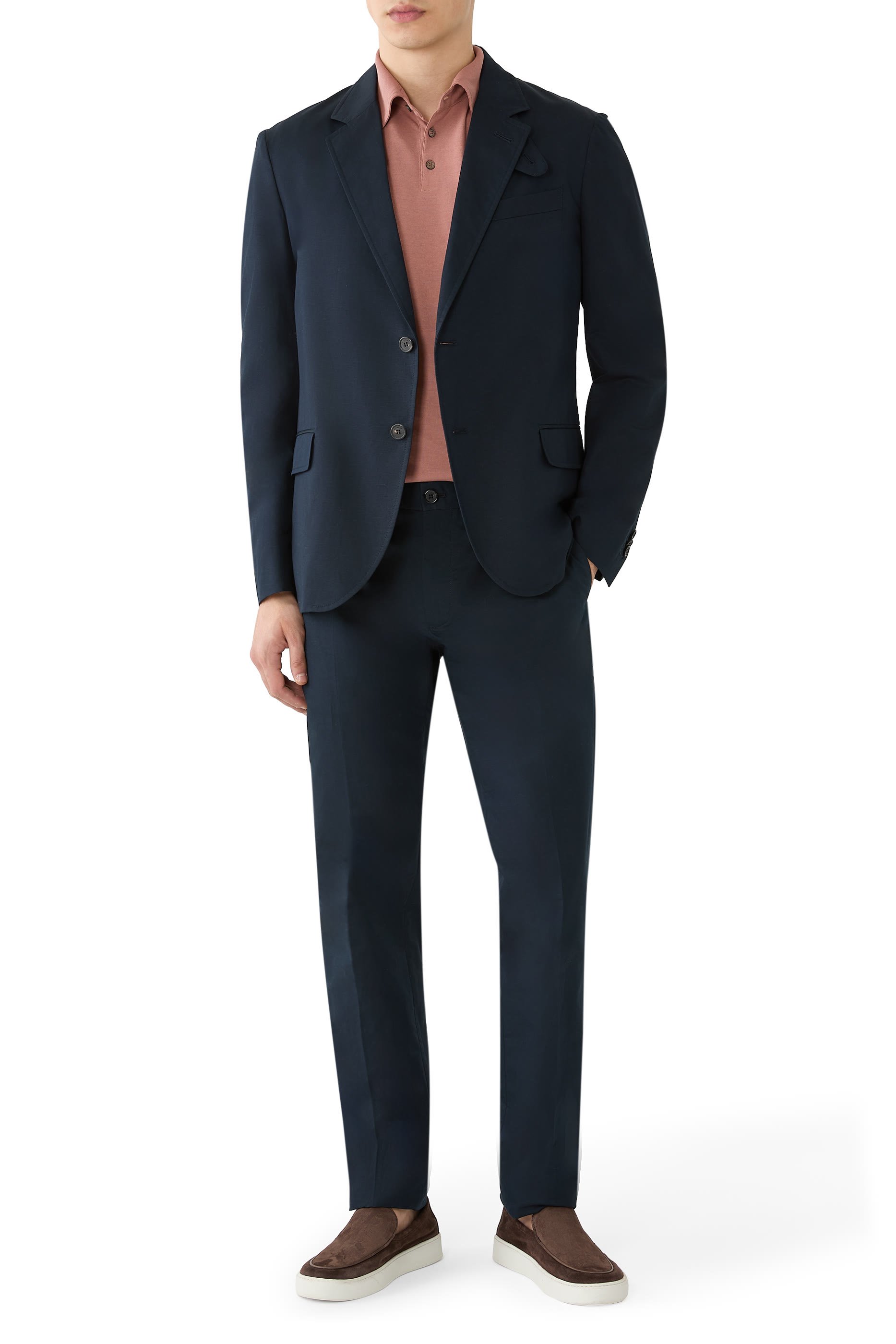 قميص بولو بقصة ضيقة آيس كوتون