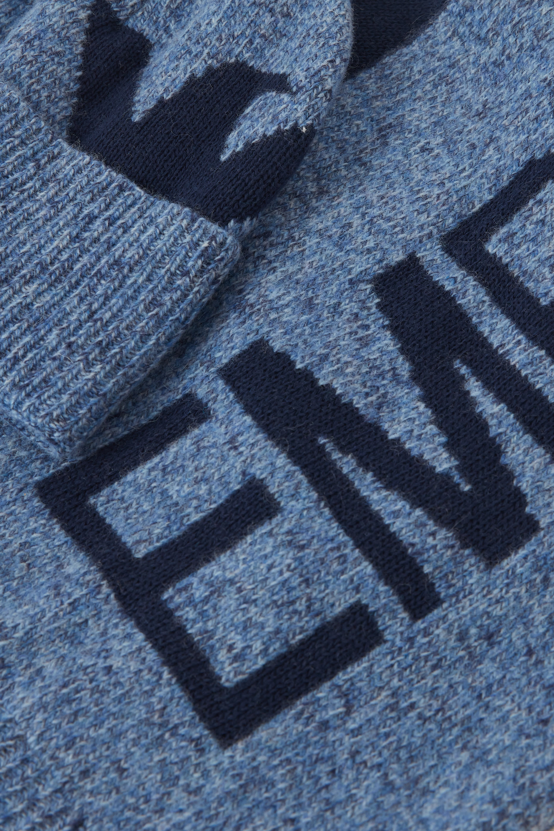 طقم وشاح وقبعة بيني مزيج صوف للأطفال