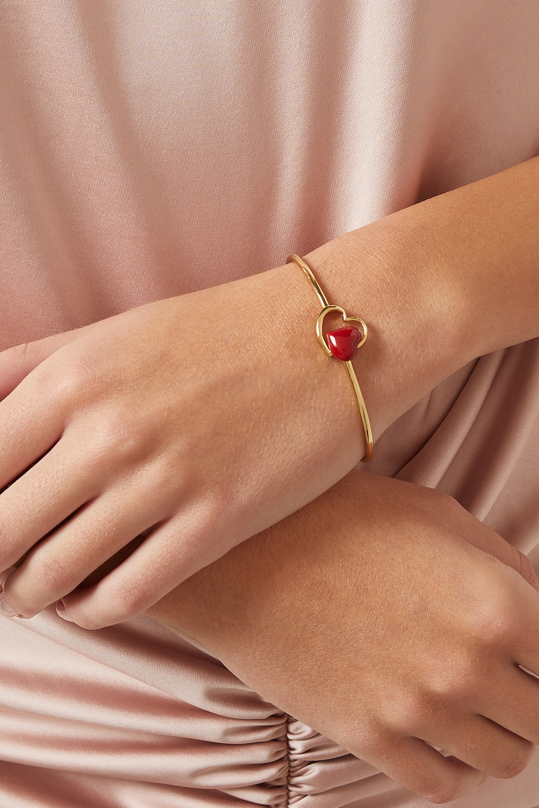 سوار أمور مزين بمينا، معدن مطلي