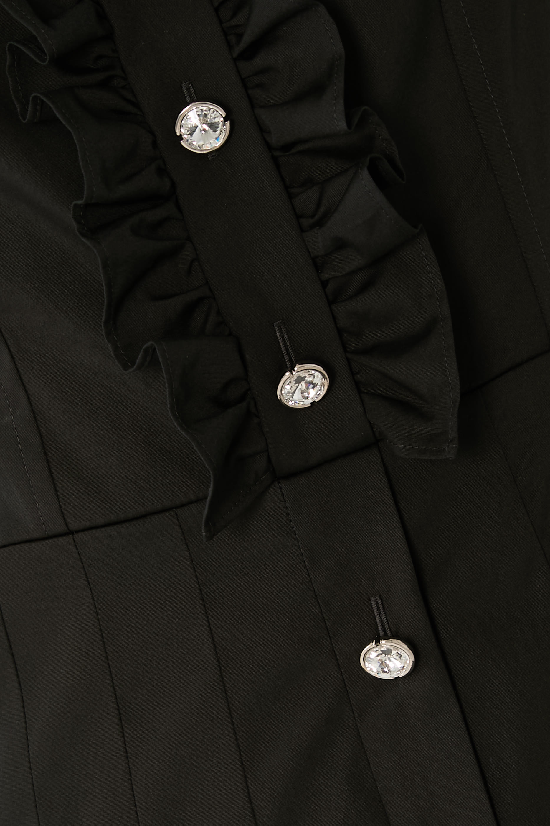 فستان بتنورة بطيات قطن بوبلين