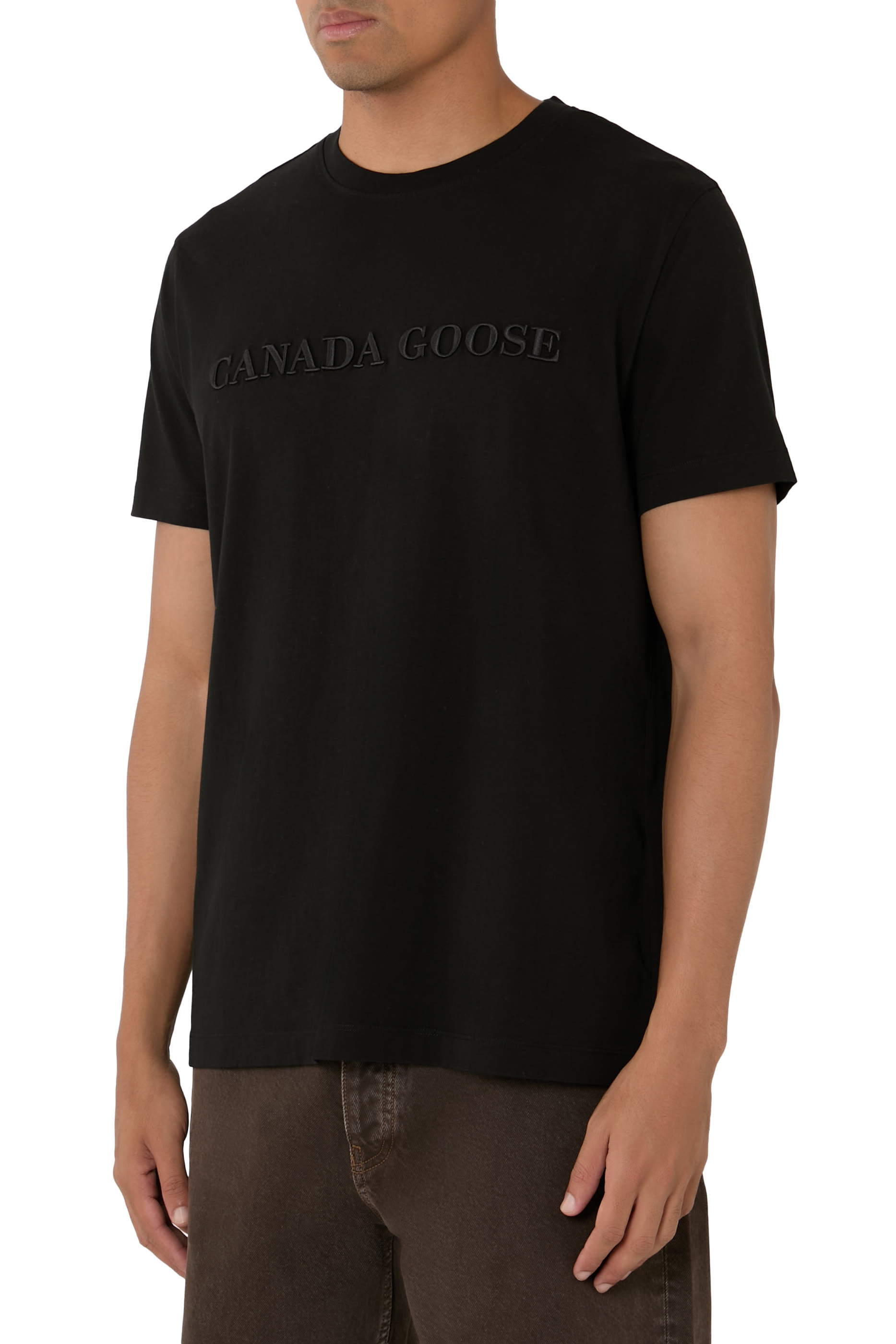 تيشيرت إيمرسن بياقة ضيقة مطرز