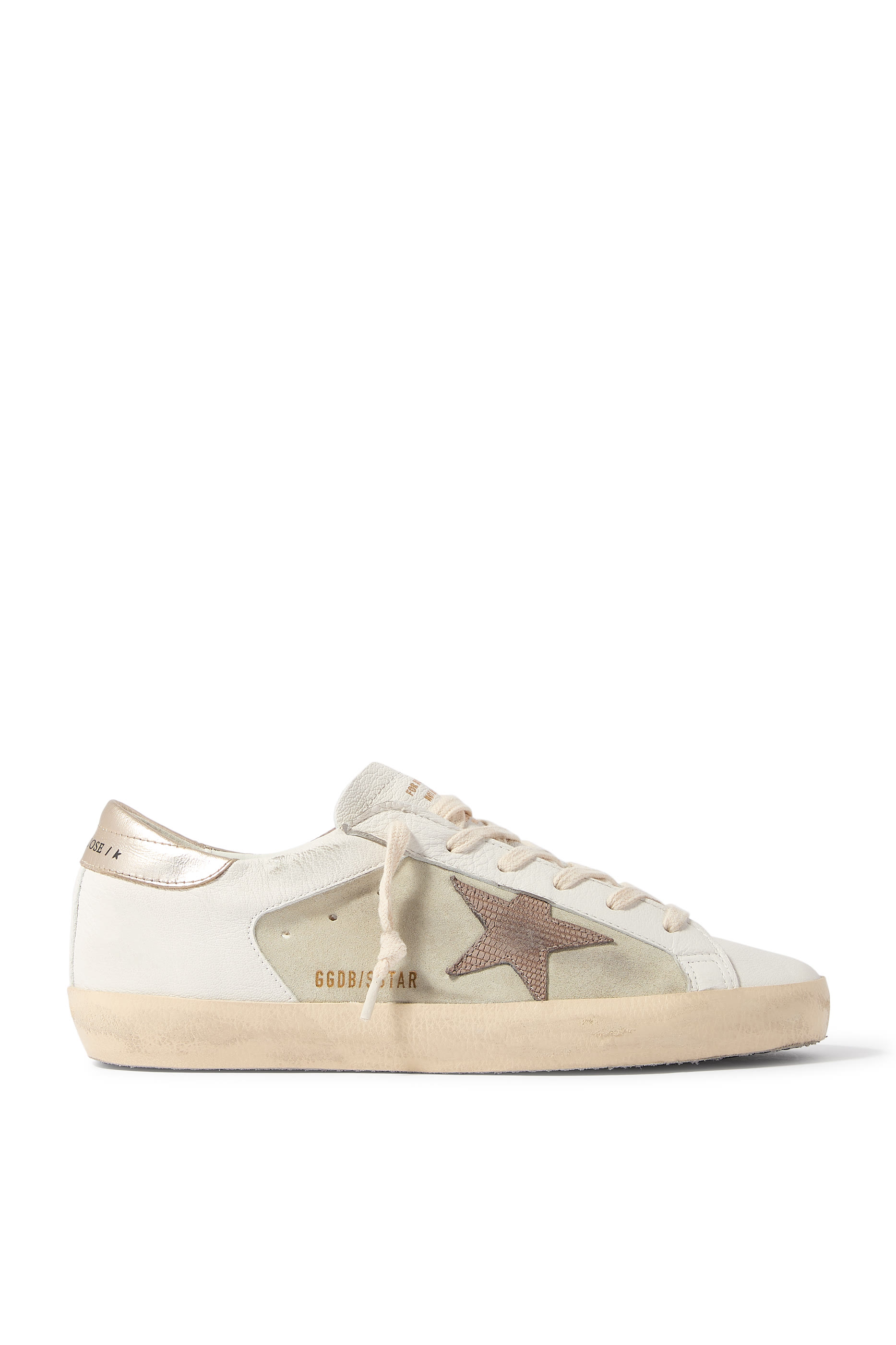 سنيكرزسوبر ستار مزين بنجمة ونقشة جلد حرباء