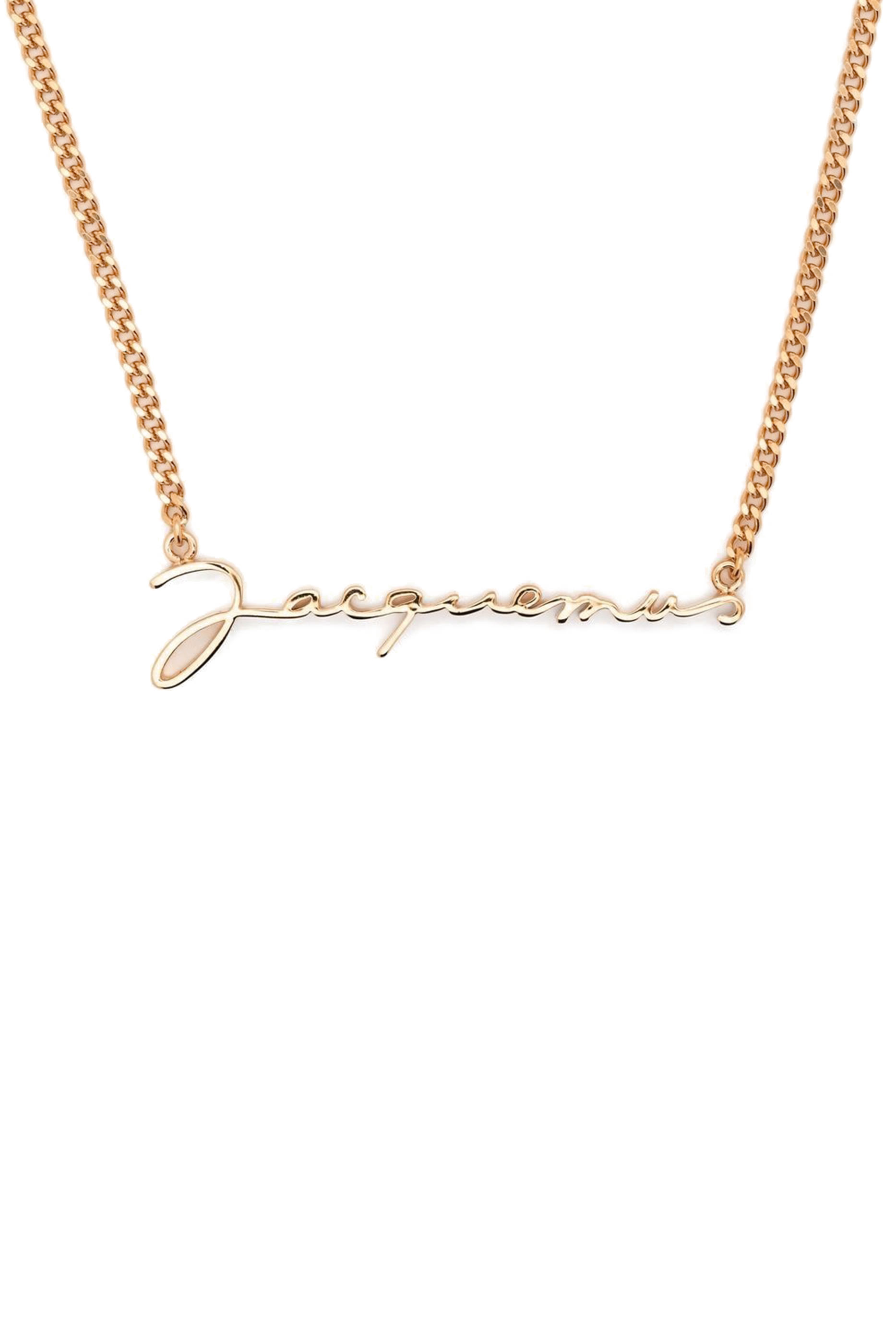 قلادة بتصميم سلسلة بشعار الماركة