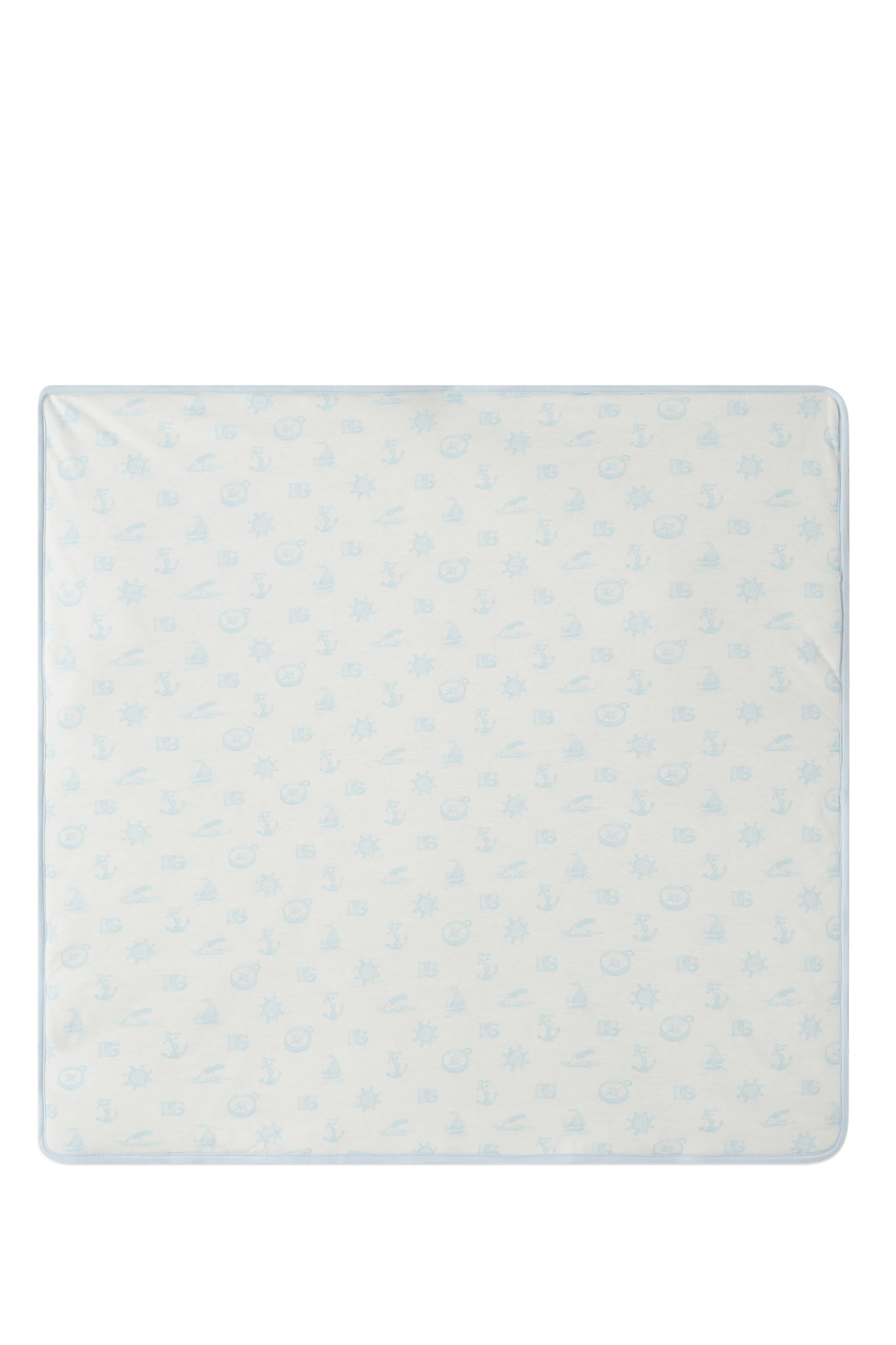 بطانية بطبعات شعار الماركة و قارب شراعي  للأطفال