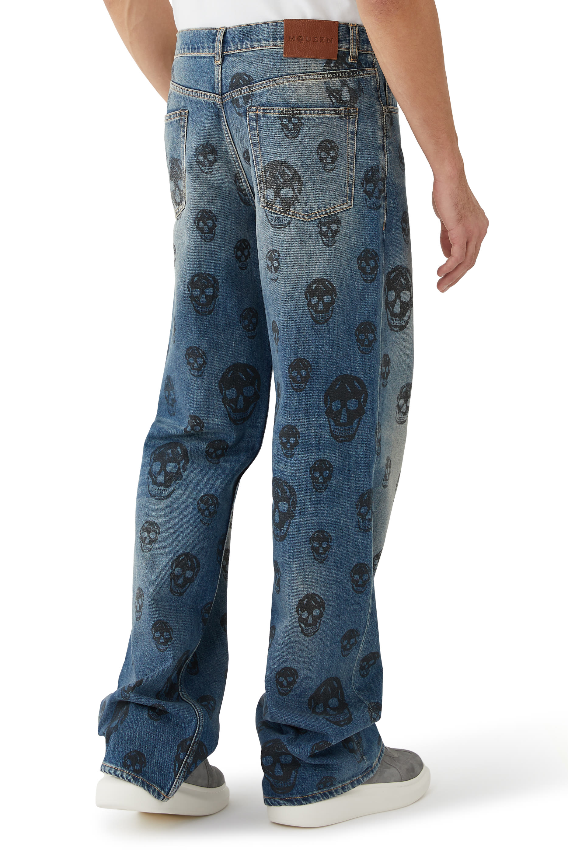 بنطال فضفاض بخصر مرتفع