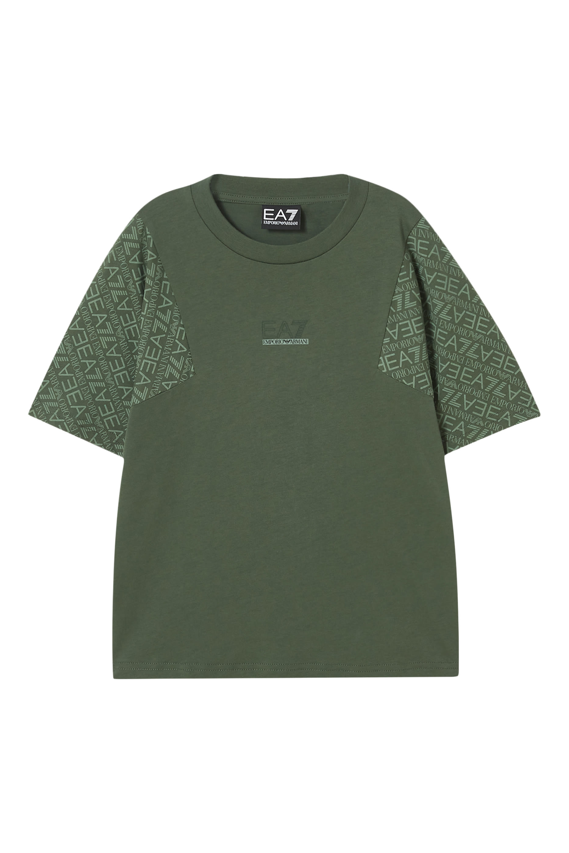 تيشيرت بحروف شعار الماركة للأطفال