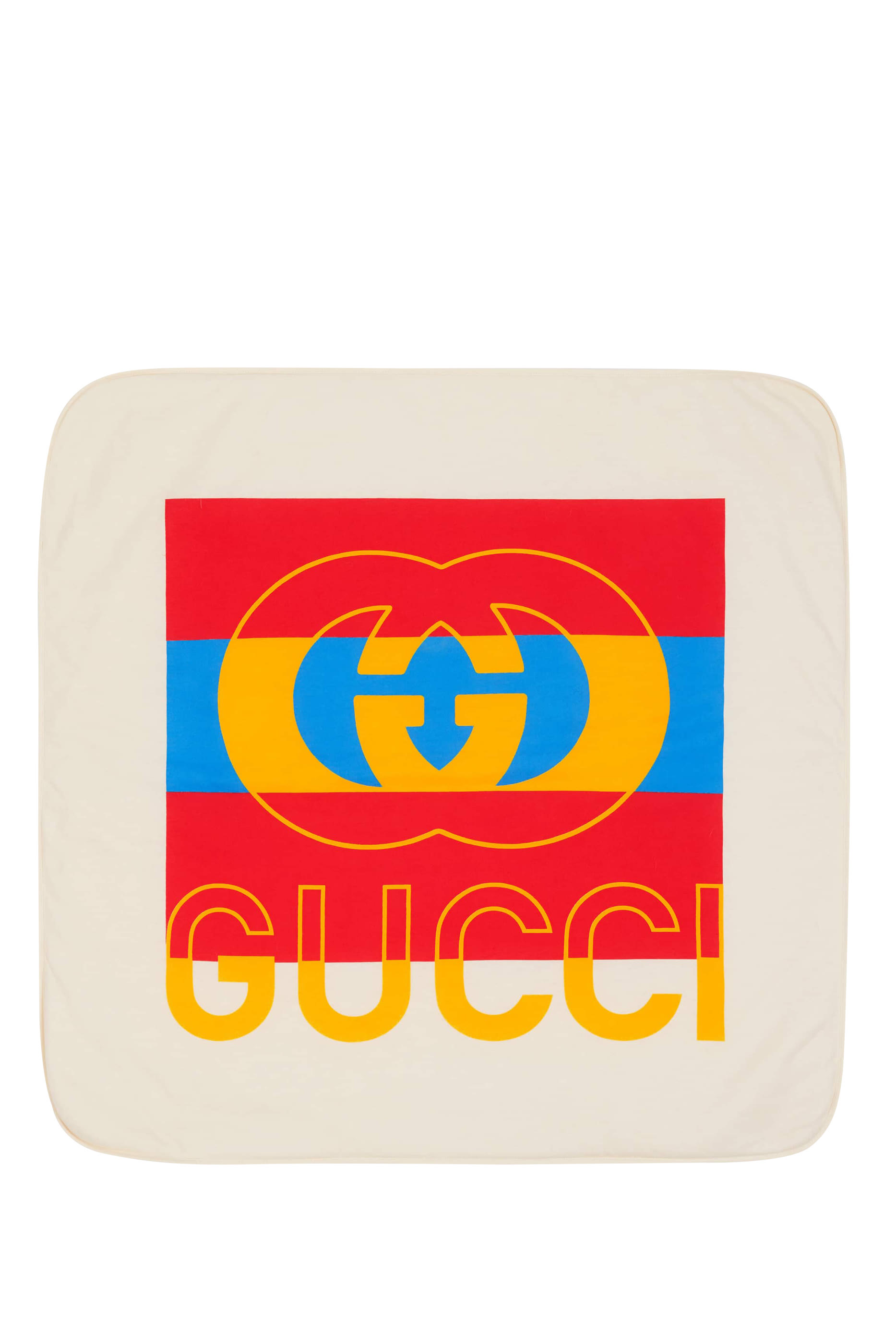 بطانية للرضع مبطنة مزينة بشعار الماركة