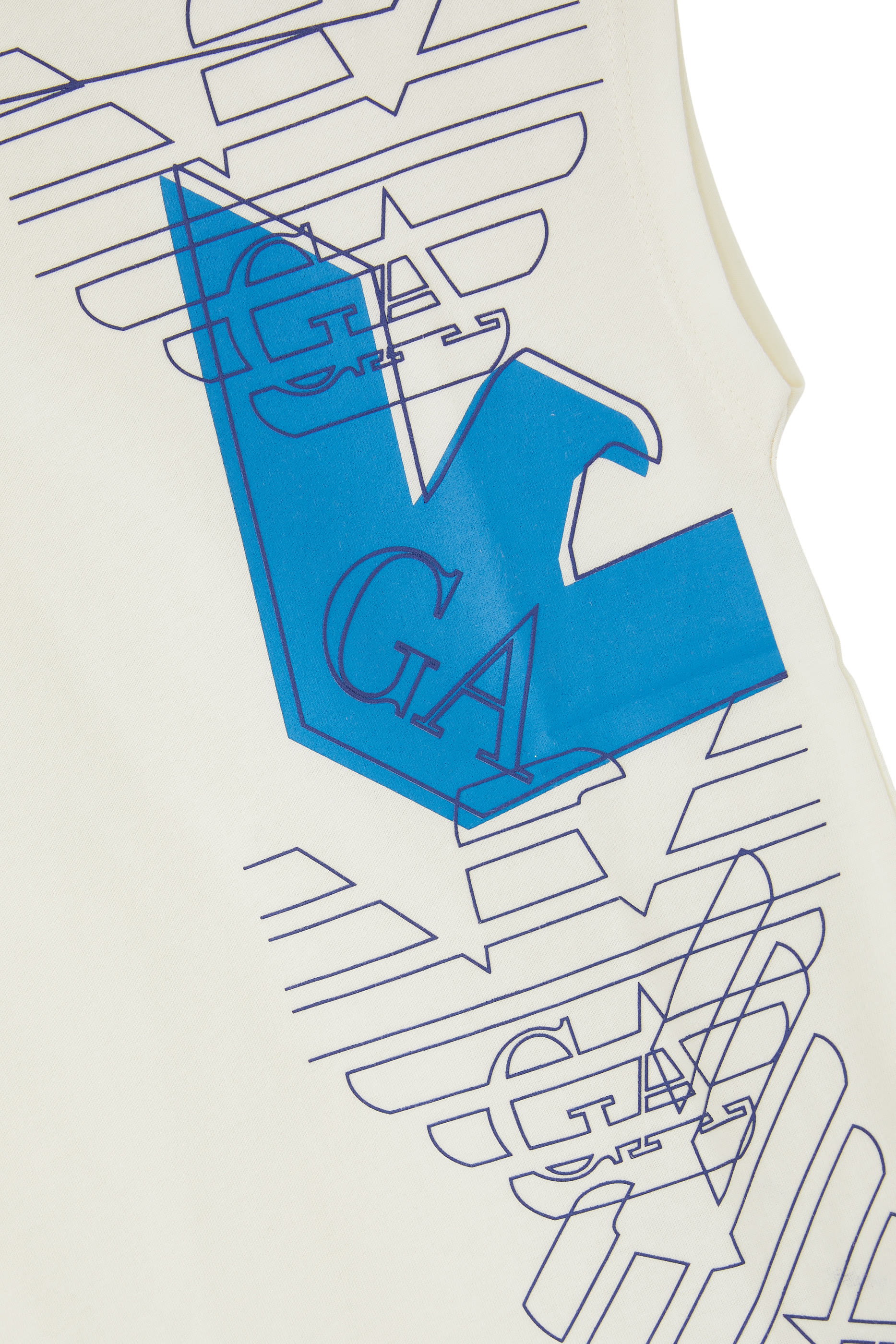 طقم بلوزة وشورت للأطفال بشعار الماركة