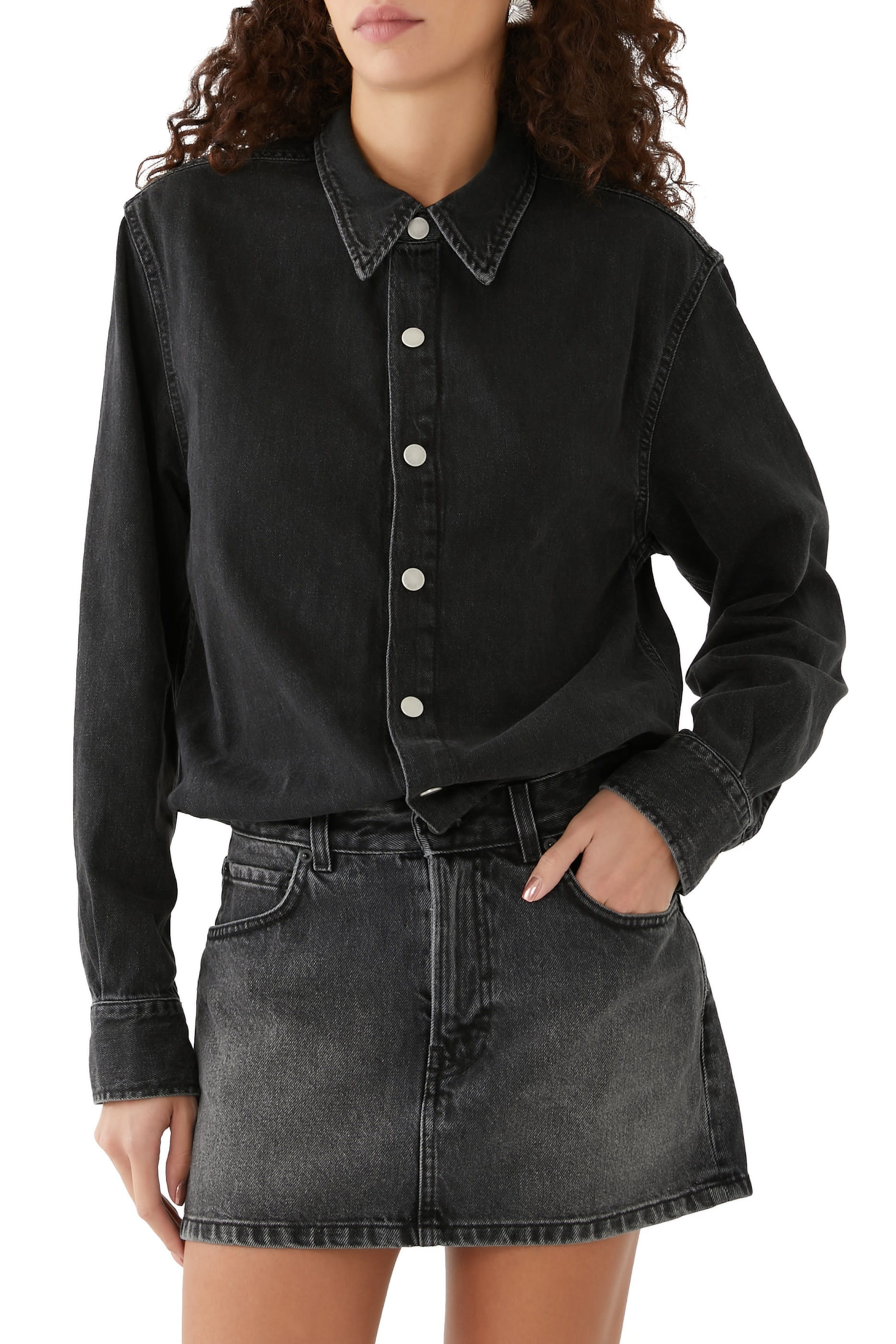 فستان تيا دنيم مزدوج