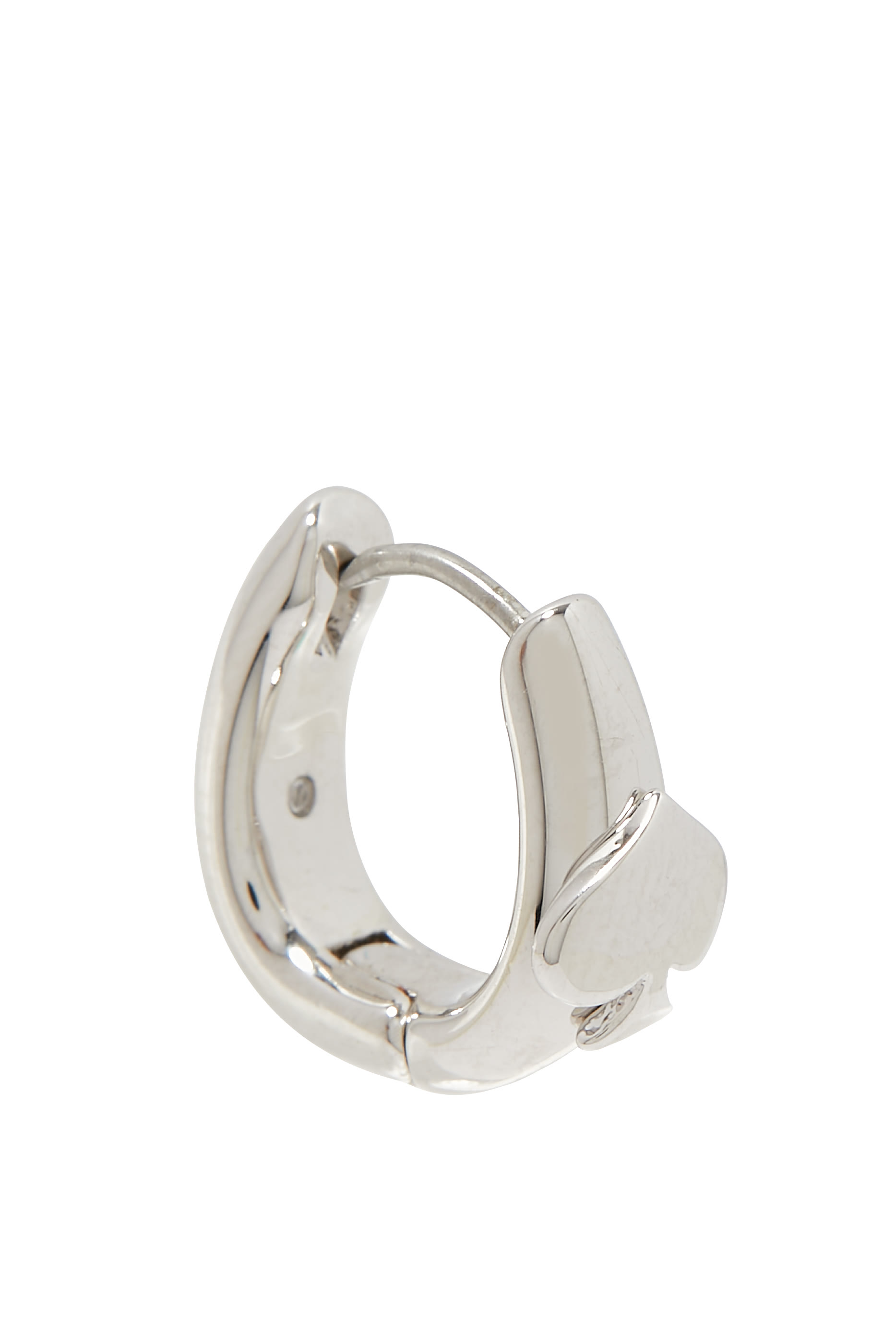 أقراط هاجي سو سبايد مرصعة بأحجار زرونيا مكعبة، معدن مطلي