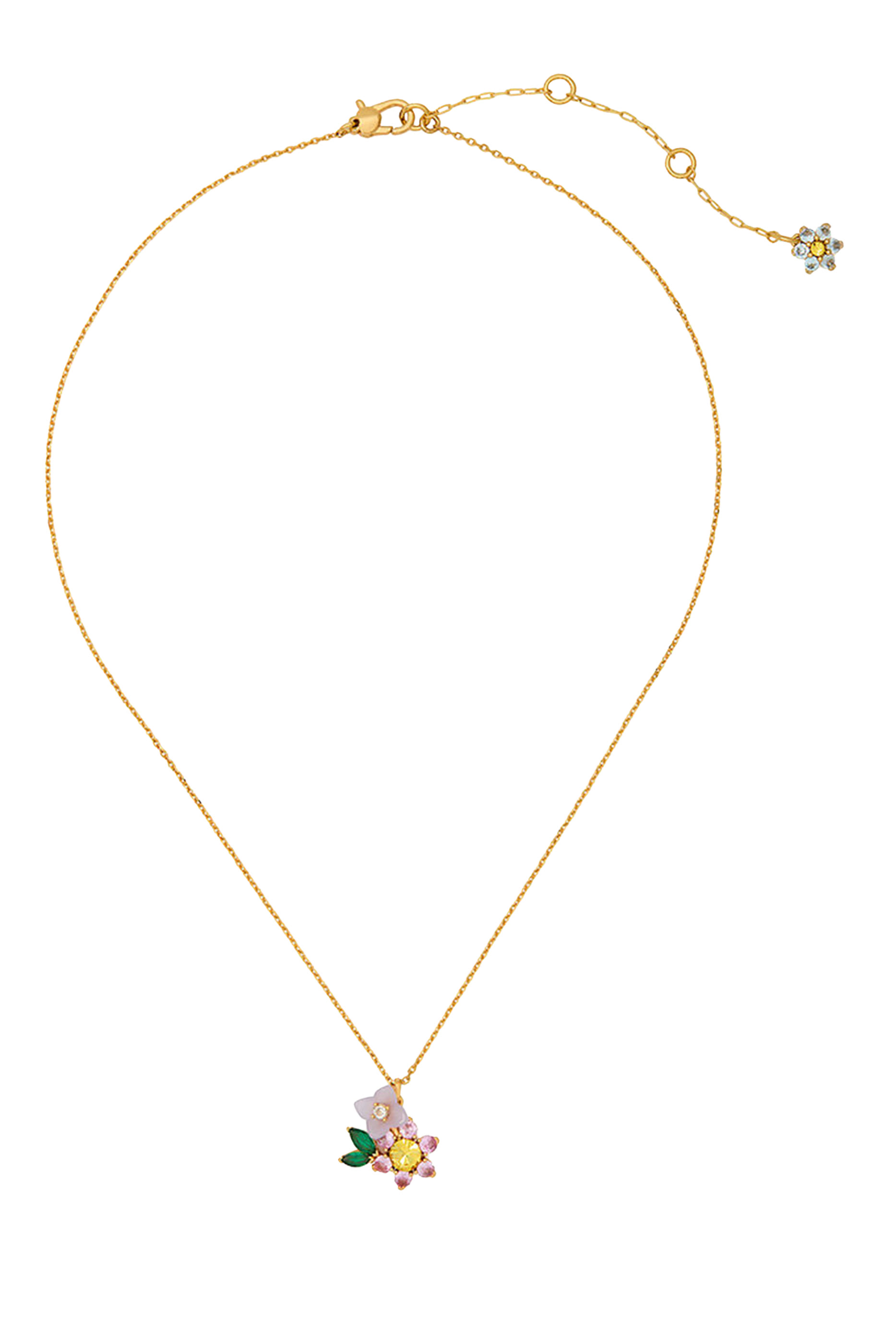 قلادة برستنج بلومز بدلاية مرصعة بأحجار زركونيا مكعبة وحجر زجاجي راتينج ونحاس