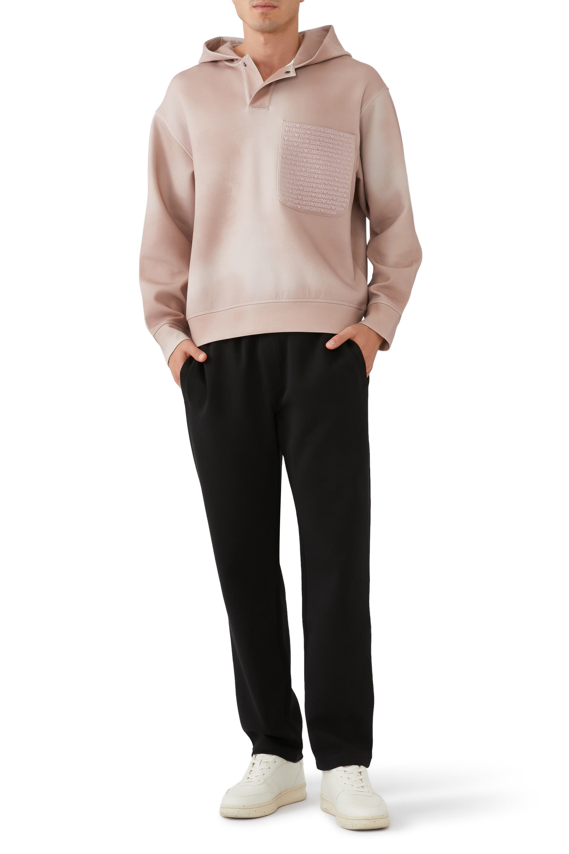 بنطال رياضي بشعار الماركة بحجم صغير جيرسيه مزدوج