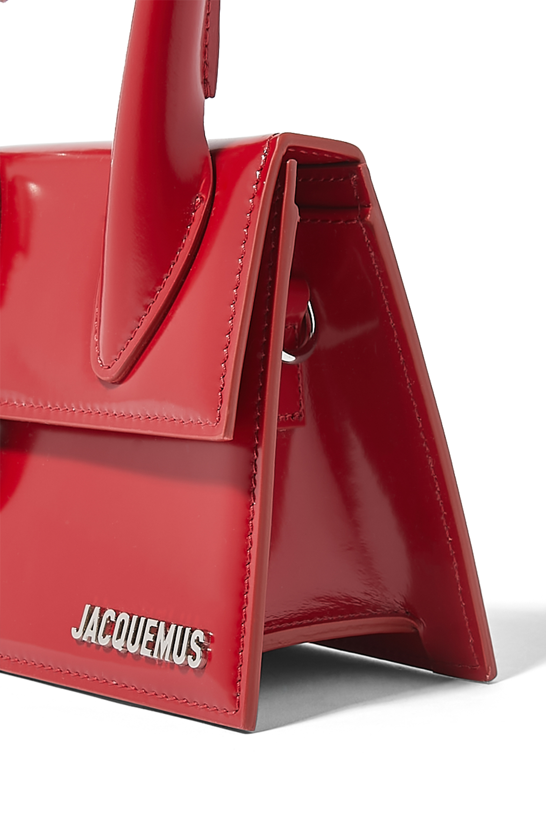 حقيبة لو تشيكيتو متوسطة جلد لامع