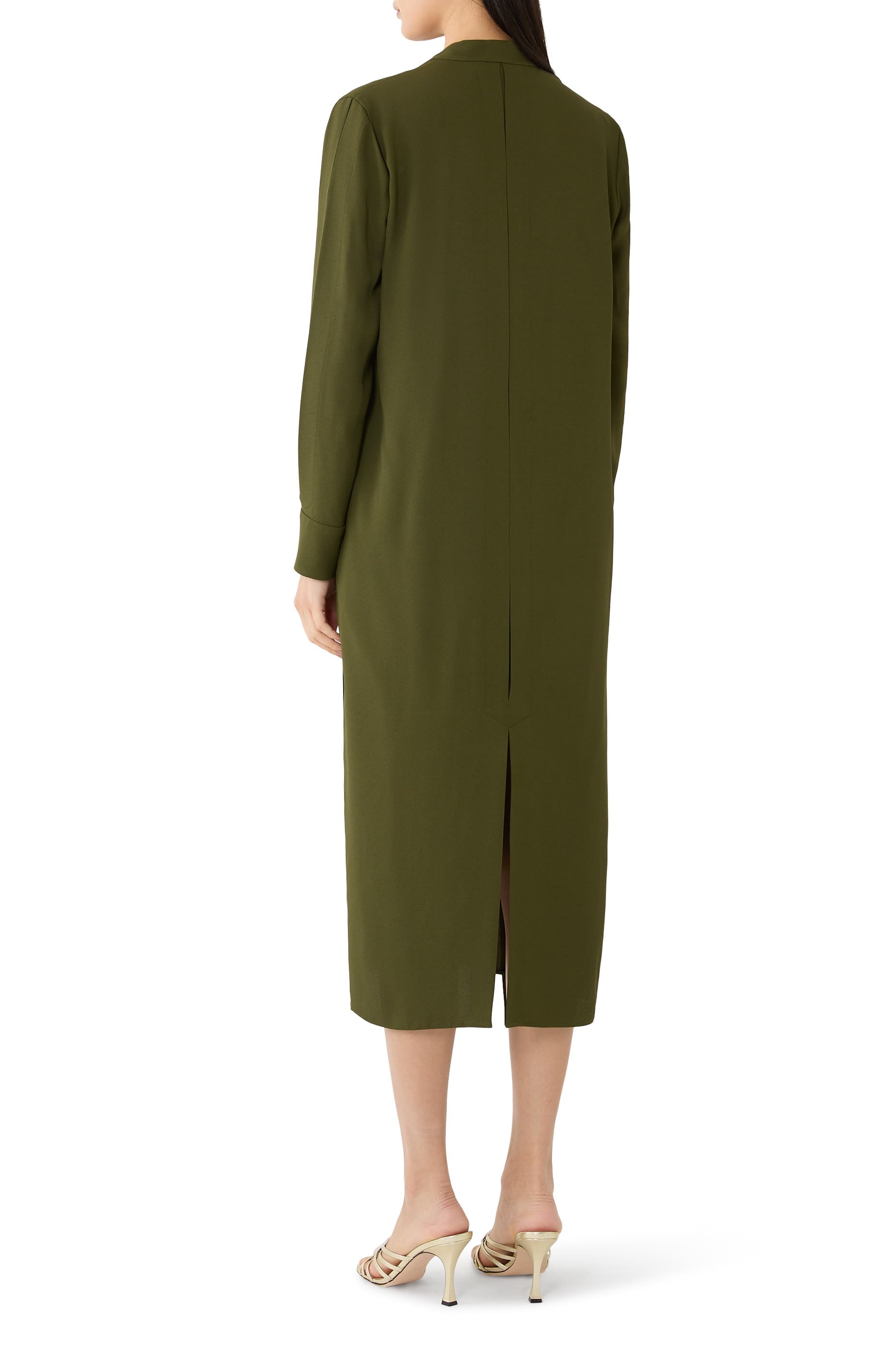 فستان سابل بأكمام طويلة