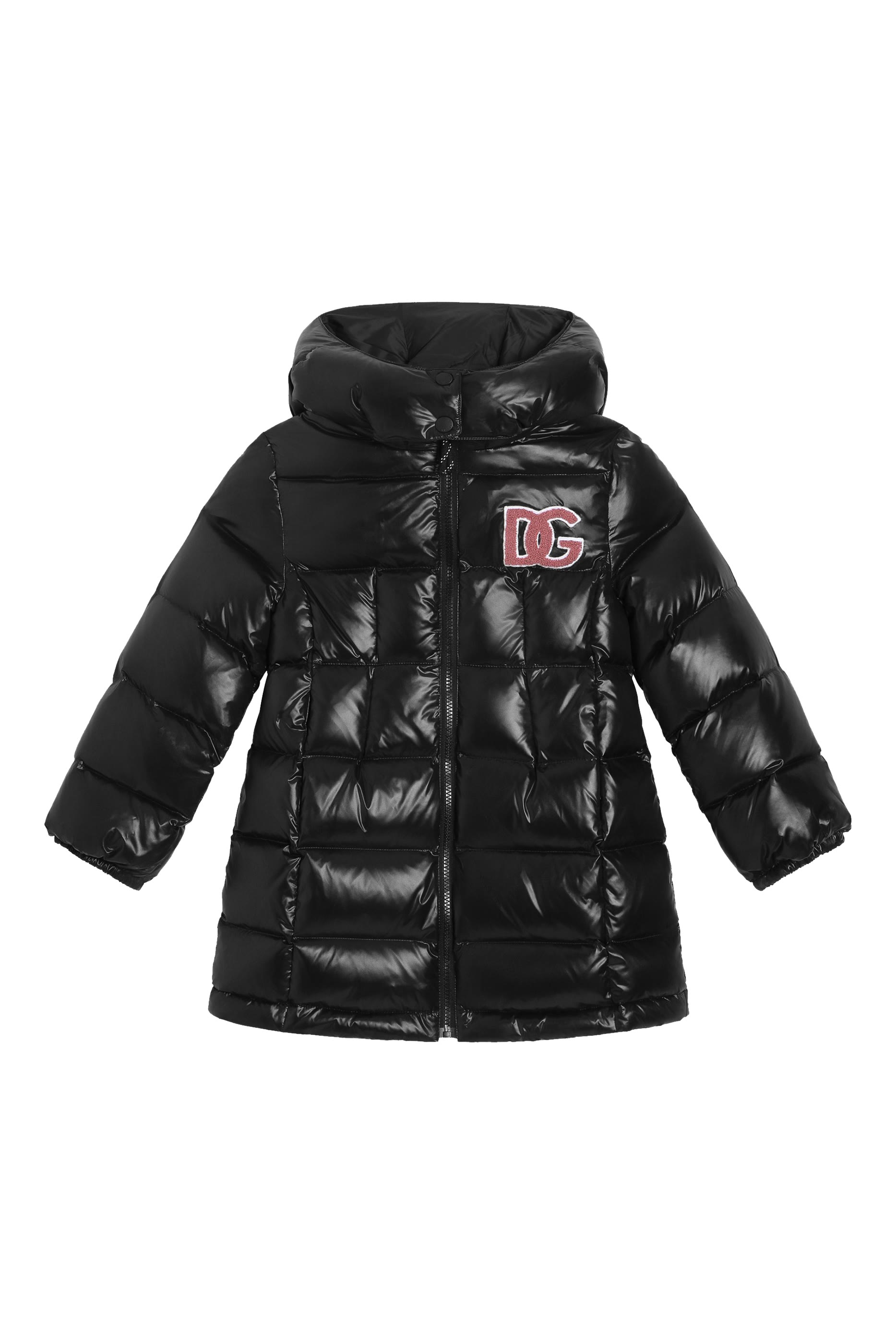 Kids Logo-Appliqué Quilted Coat