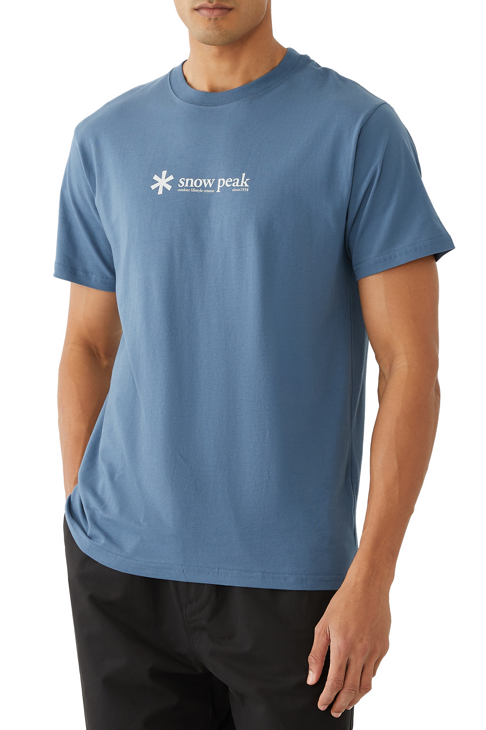 تيشيرت بشعار الماركة قطن ناعم