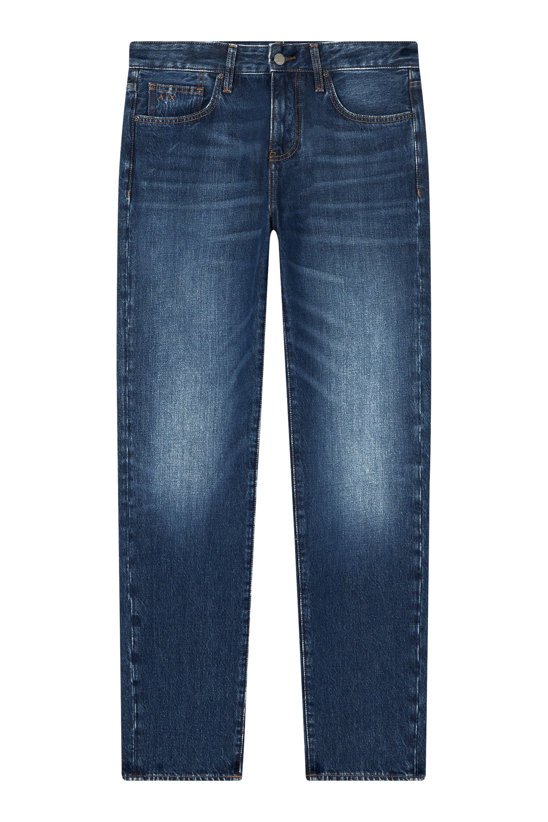 بنطال جينز وان بلوك اب بقصة ساق مستقيمة دينم