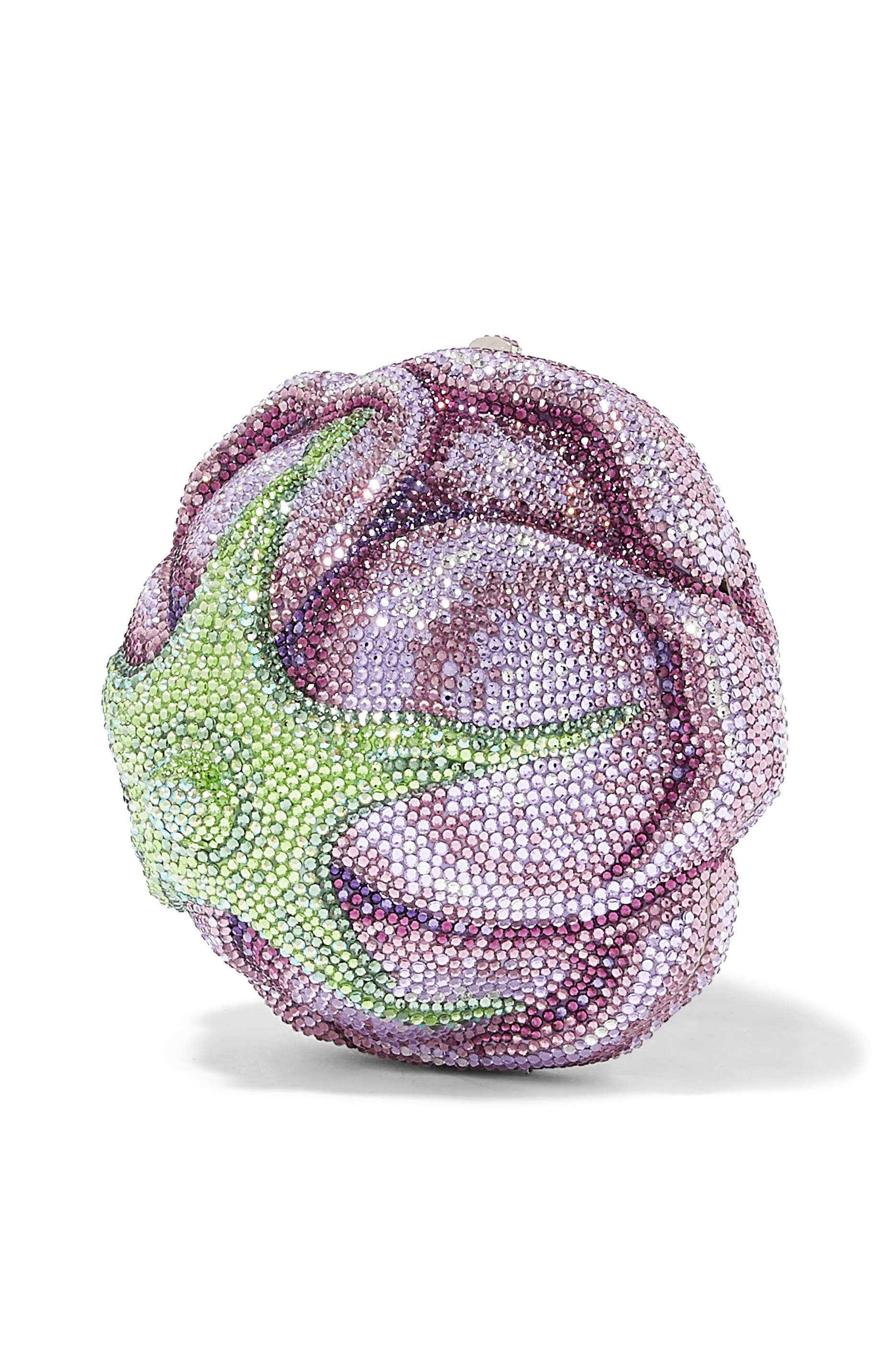 كلاتش روز ميلودي بتصميم زهرة مرصع بأحجار براقة