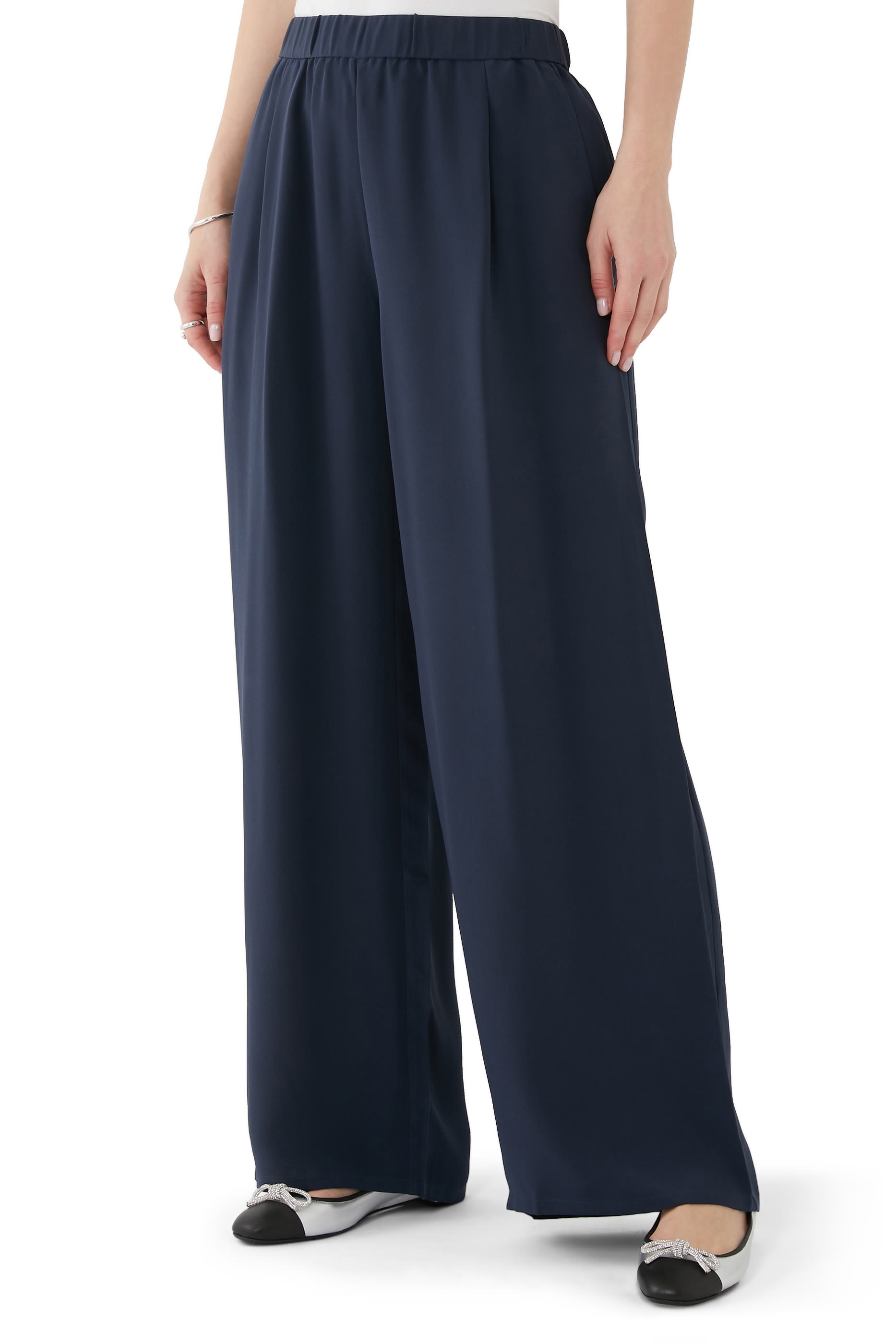Silk Double Crepe Pants