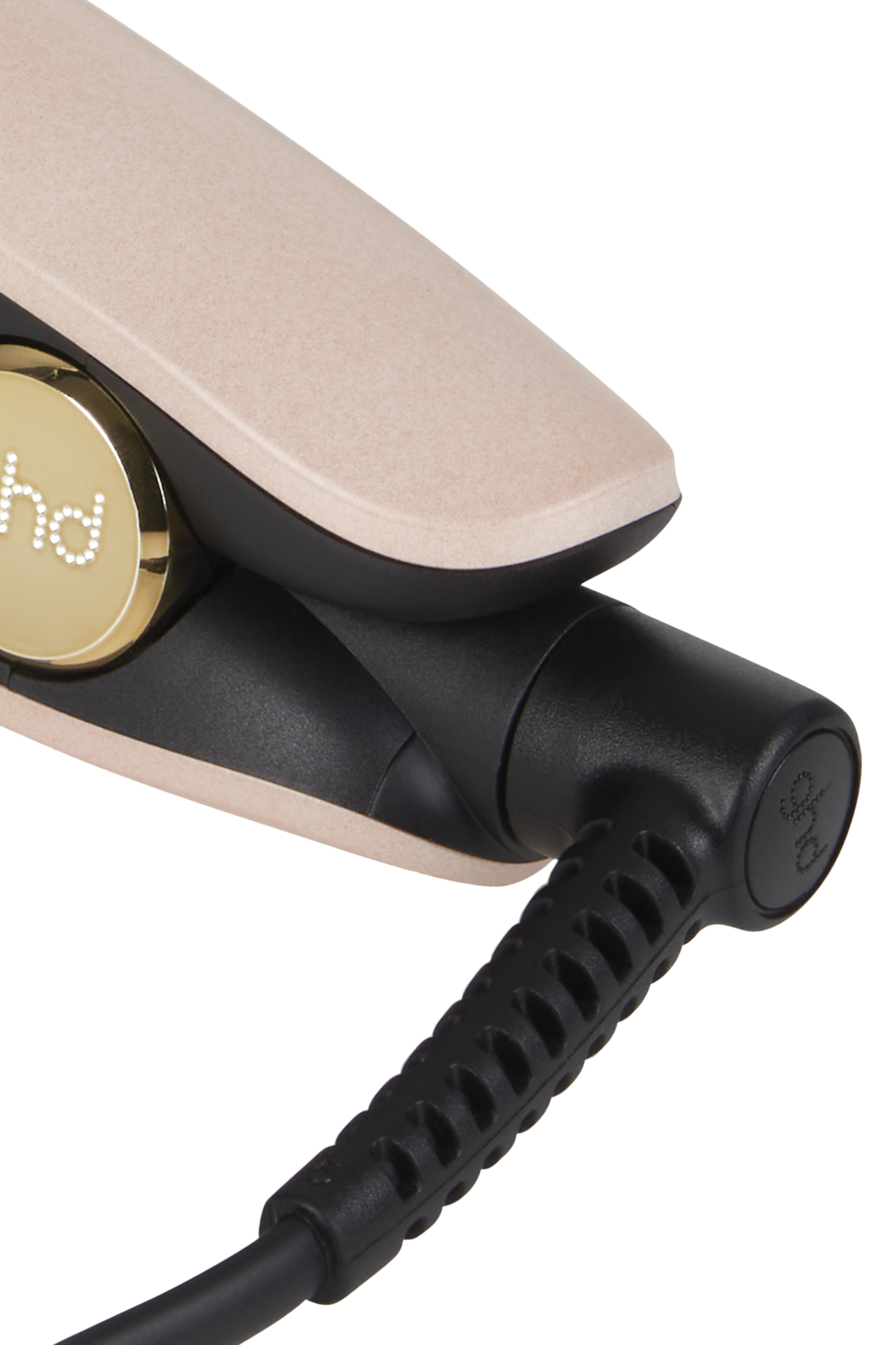 مكواة فرد الشعر ذهبي وردي