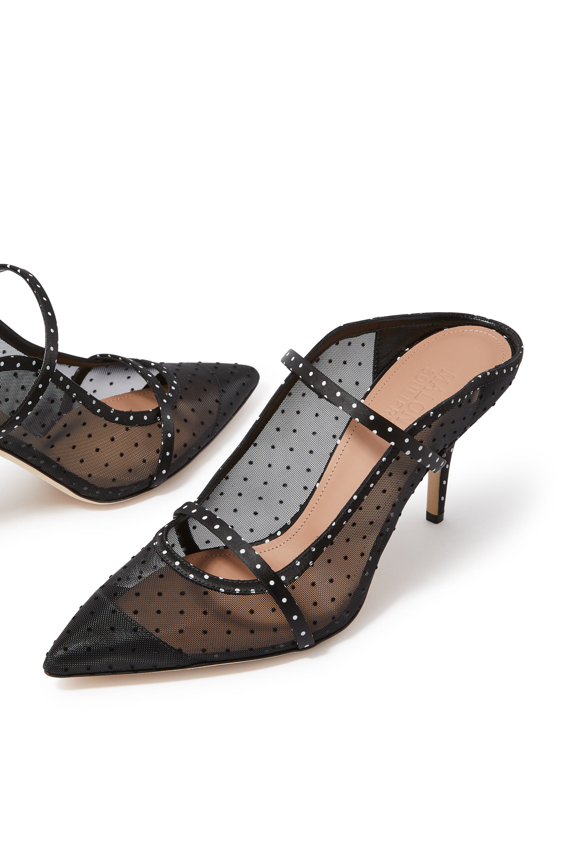 حذاء مورين 70 مفتوح من الخلف جلد ناعم