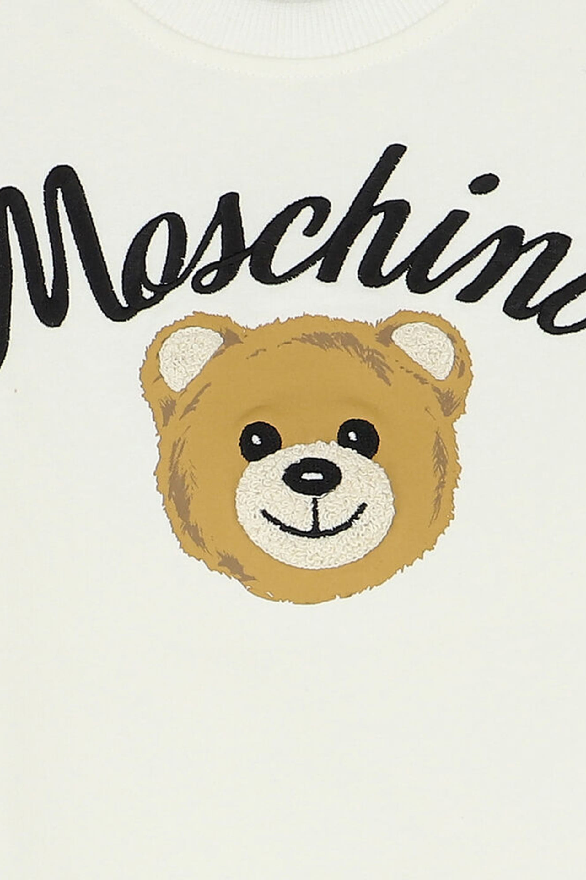 فستان بطبعة الدب تيدي وشعار الماركة للأطفال