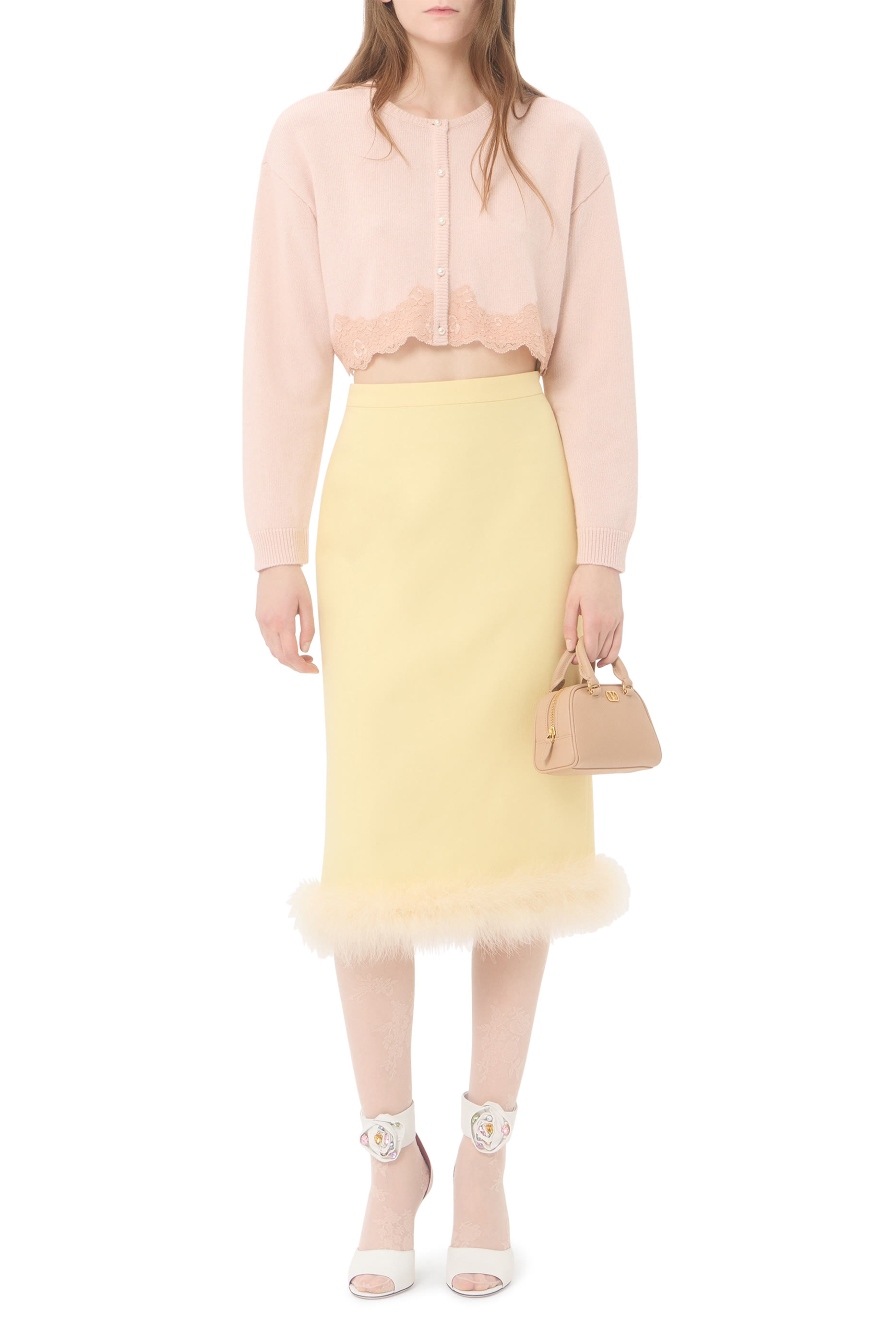 حقيبة بولينج صغيرة بحلية شعار الماركة