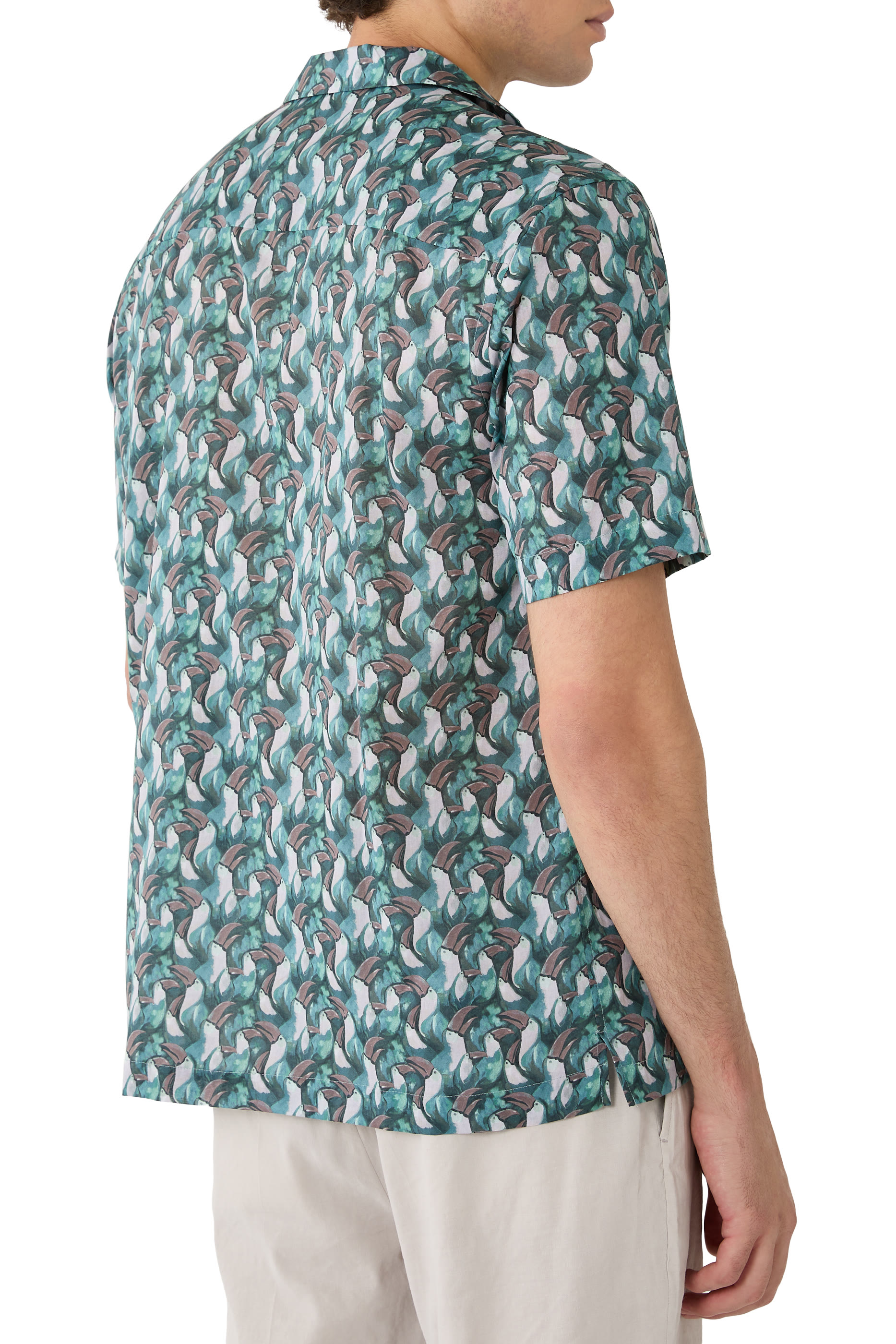 قميص ريزورت بنقشة