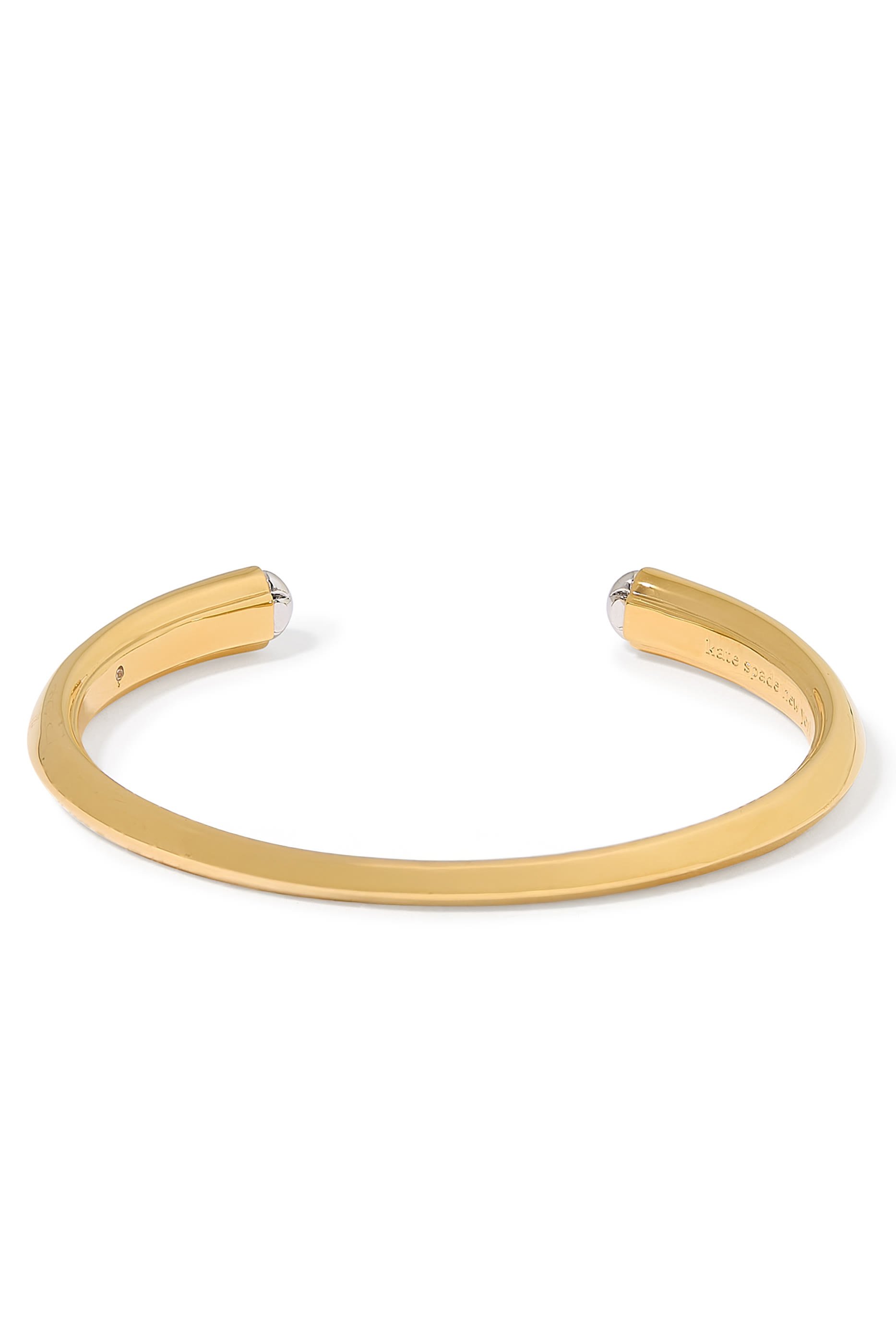 سوار مفتوح بحلي منحوتة بالشكل البستوني، معدن مطلي