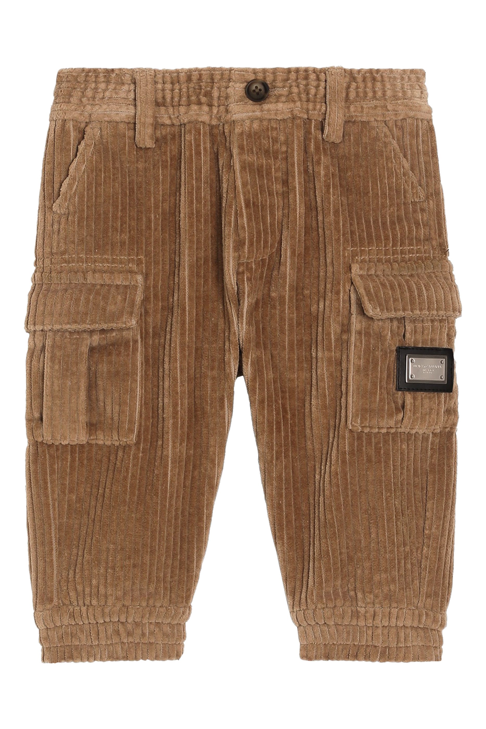 Kids Velvet Patch Trousers