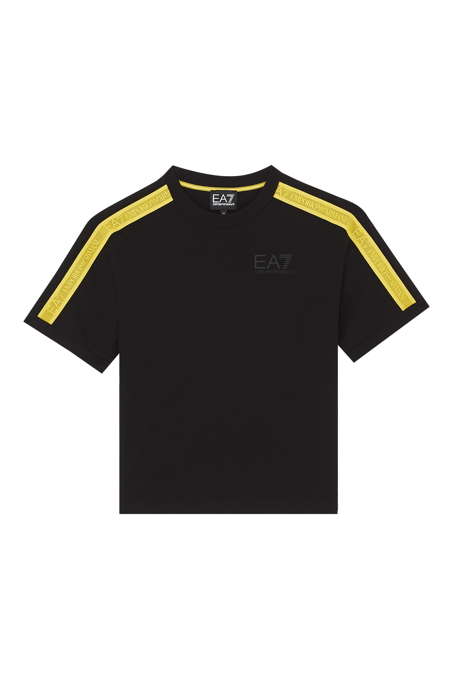 تيشيرت للأطفال بشريط شعار الماركة