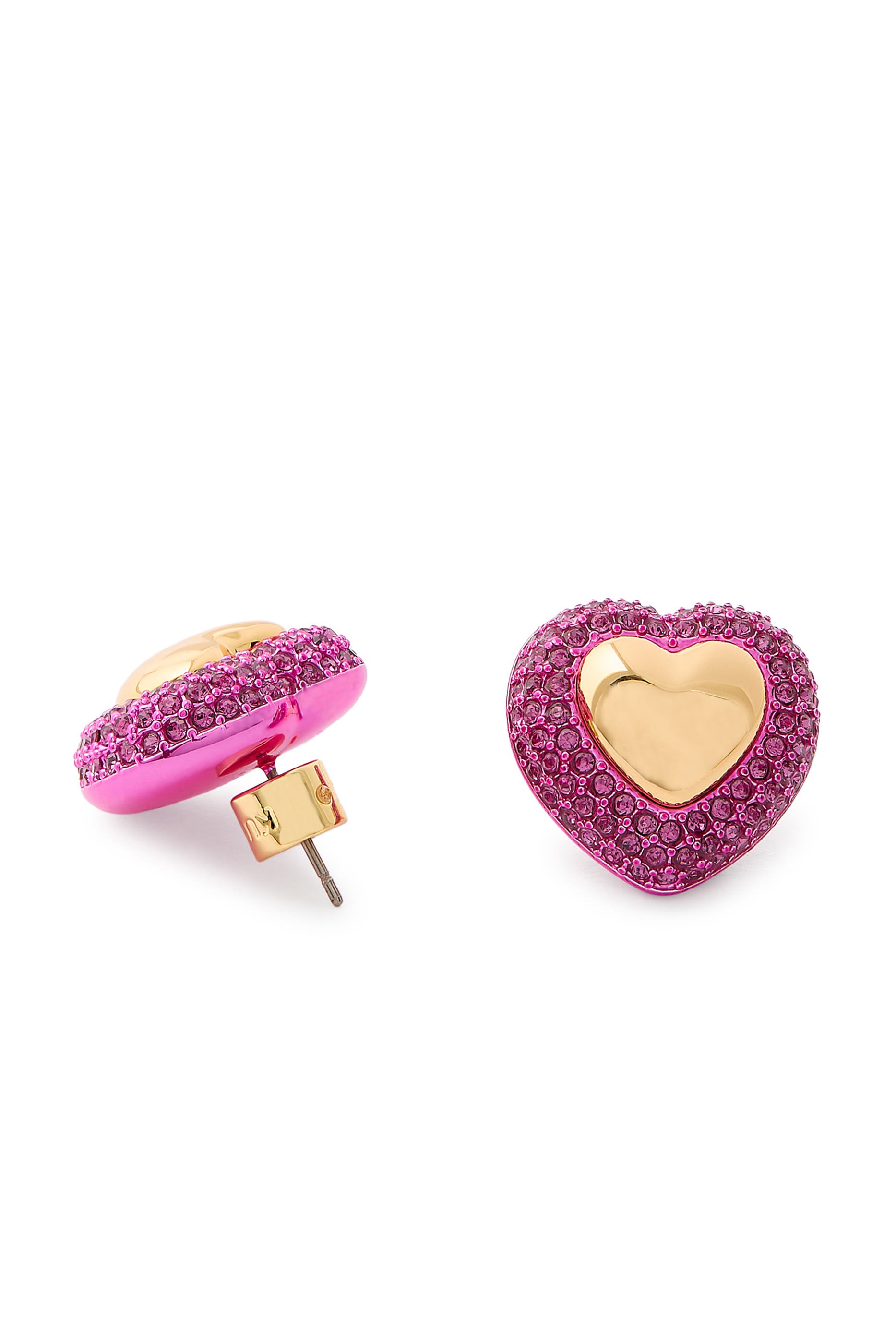 أقراط بتصميم قلب بكريستال بافيه