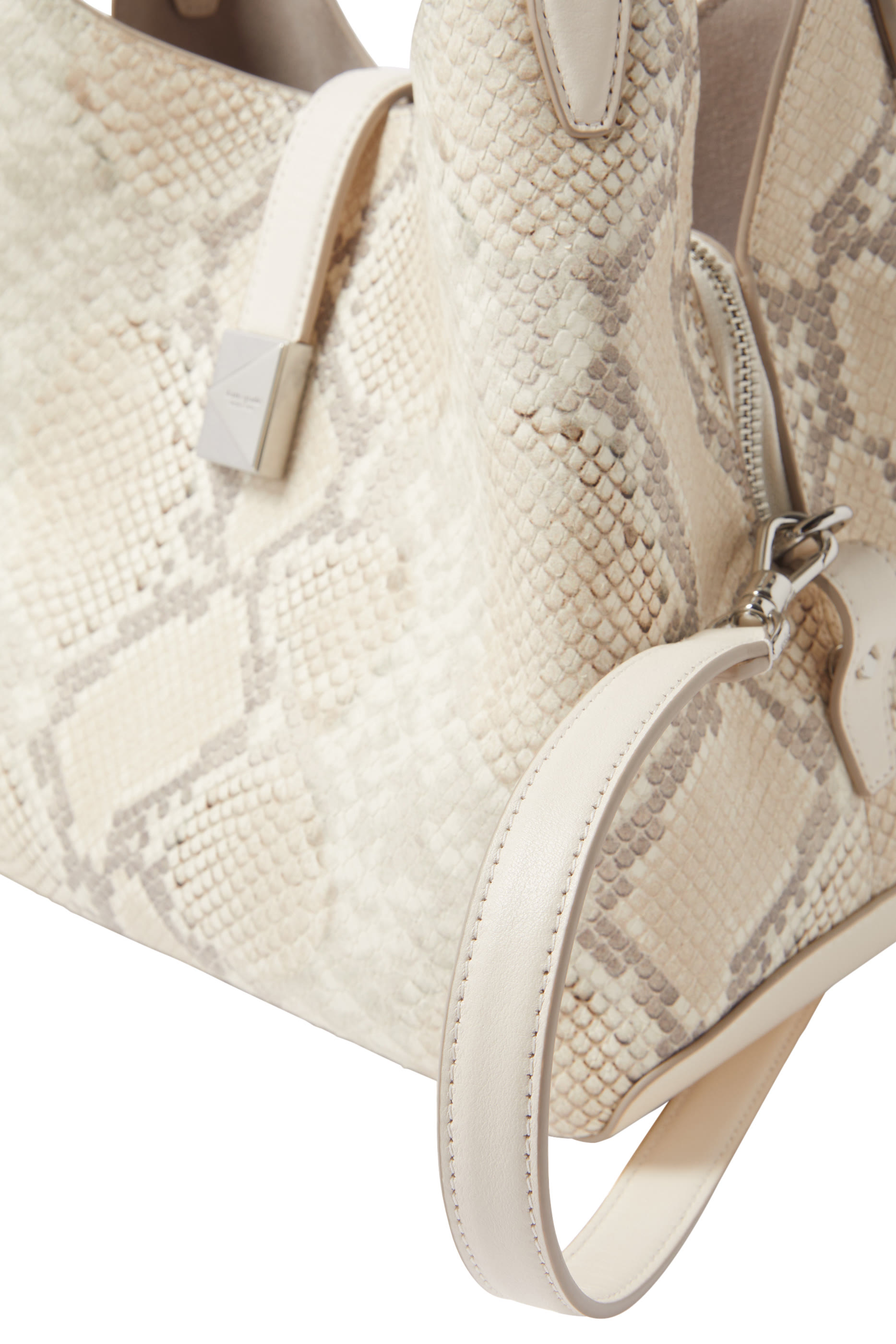 حقيبة يد ديكو كروس بودي متوسطة جلد بنقشة جلد الثعبان