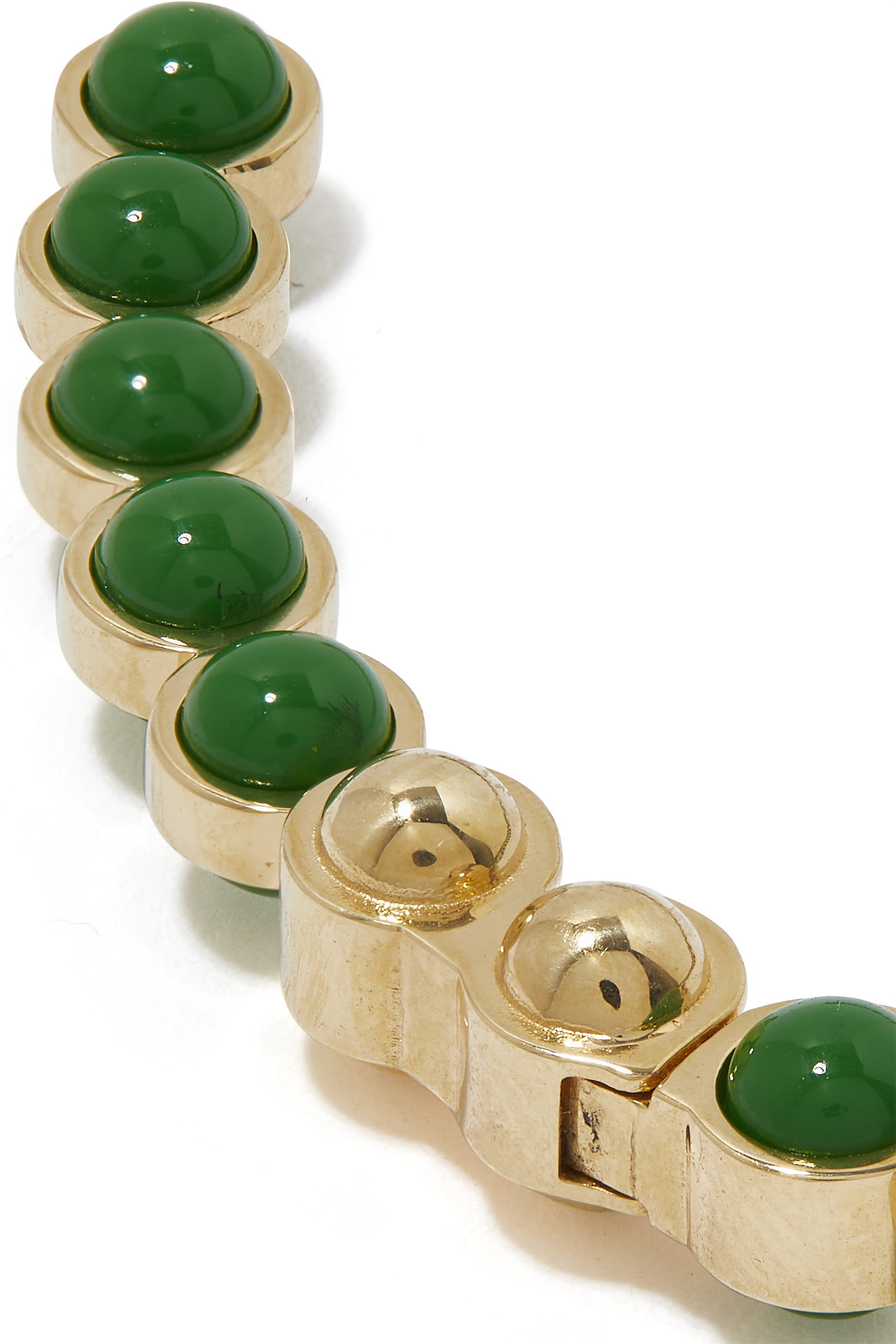 Atoms Bangle Size 1, 18k Yellow Gold with Enamel & Diamonds