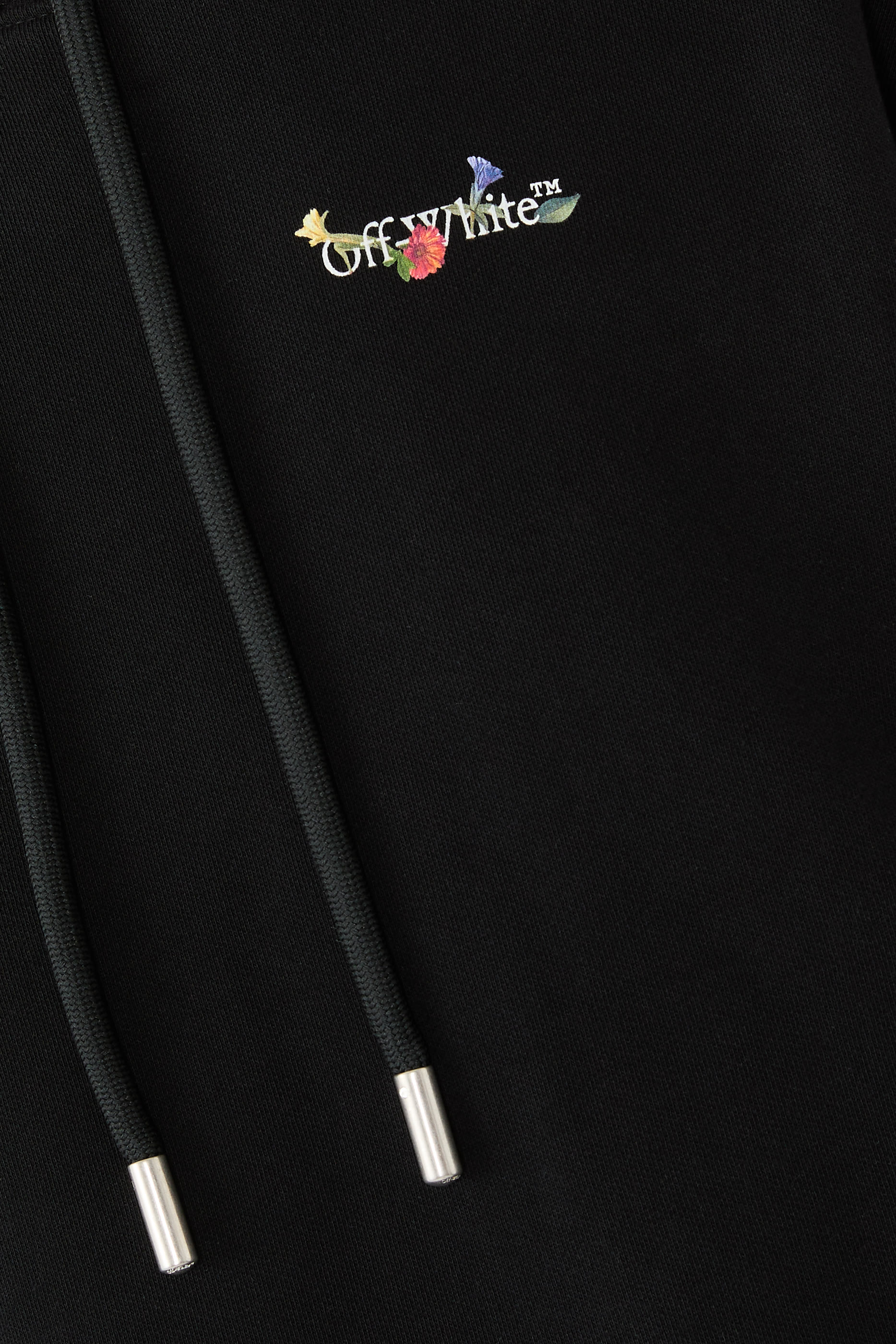 هودي بجيب بنقشة أزهار وشعار السهم