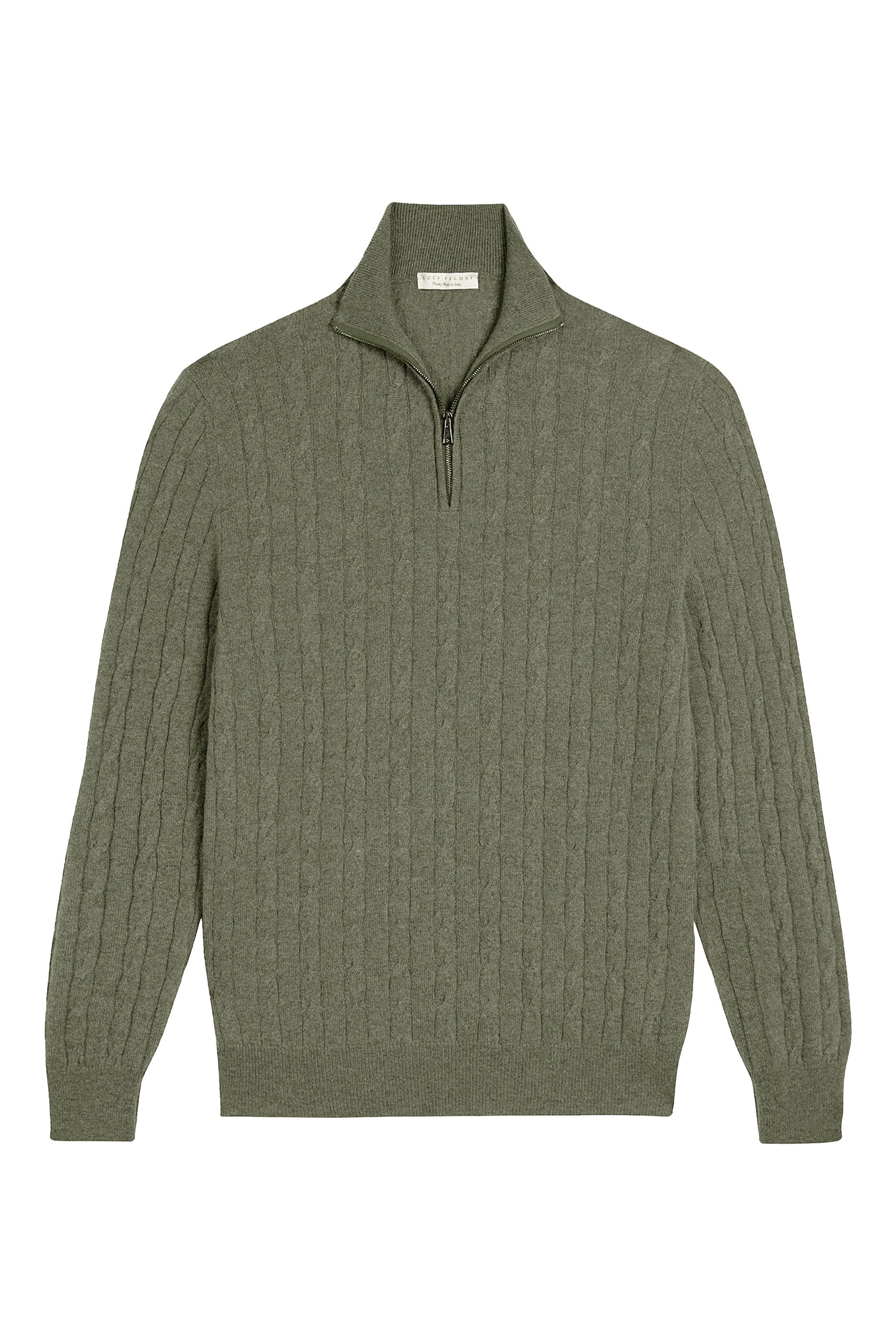 سترة بسحاب وغرزة الضفيرة