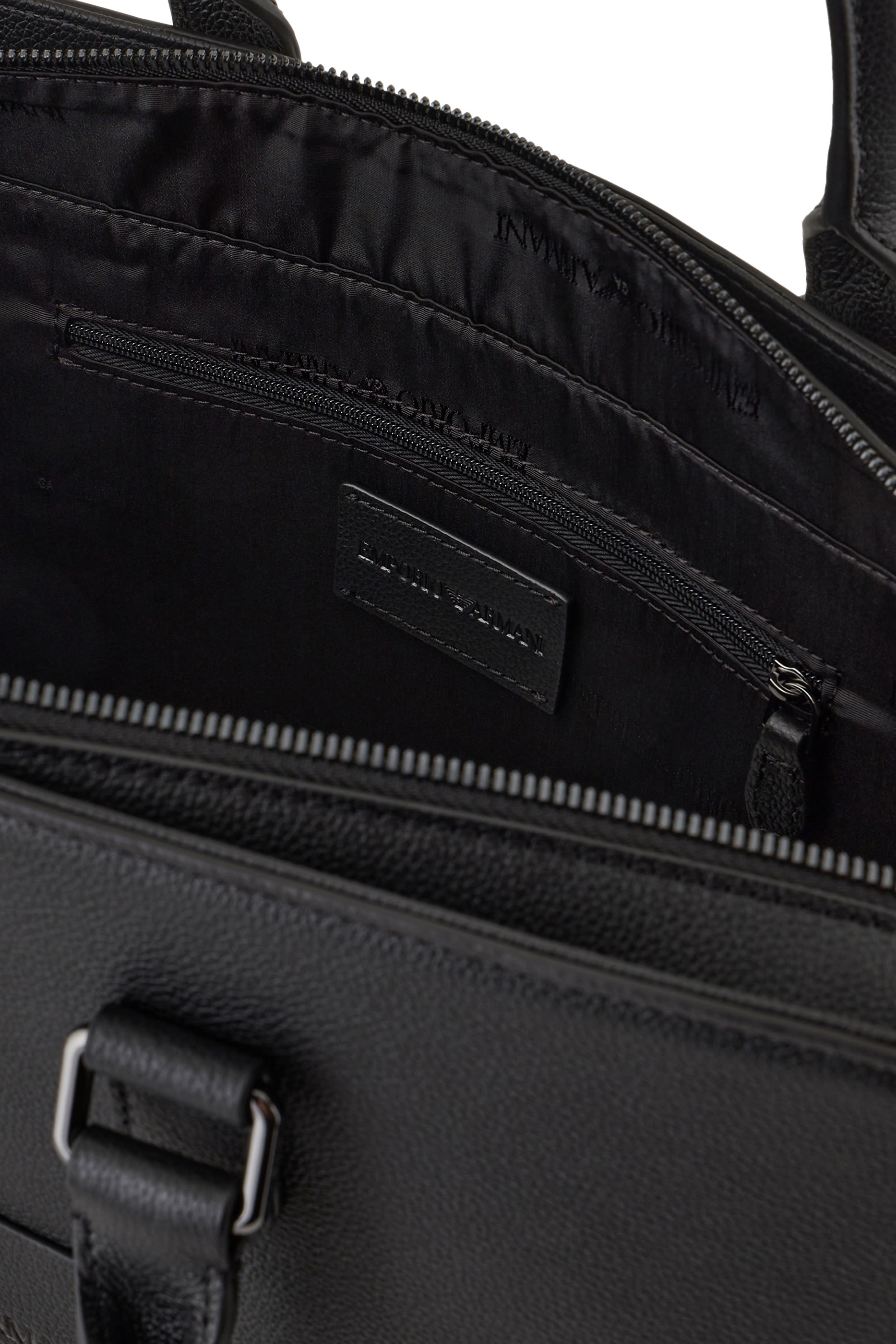 حقيبة عمل جلد مموج