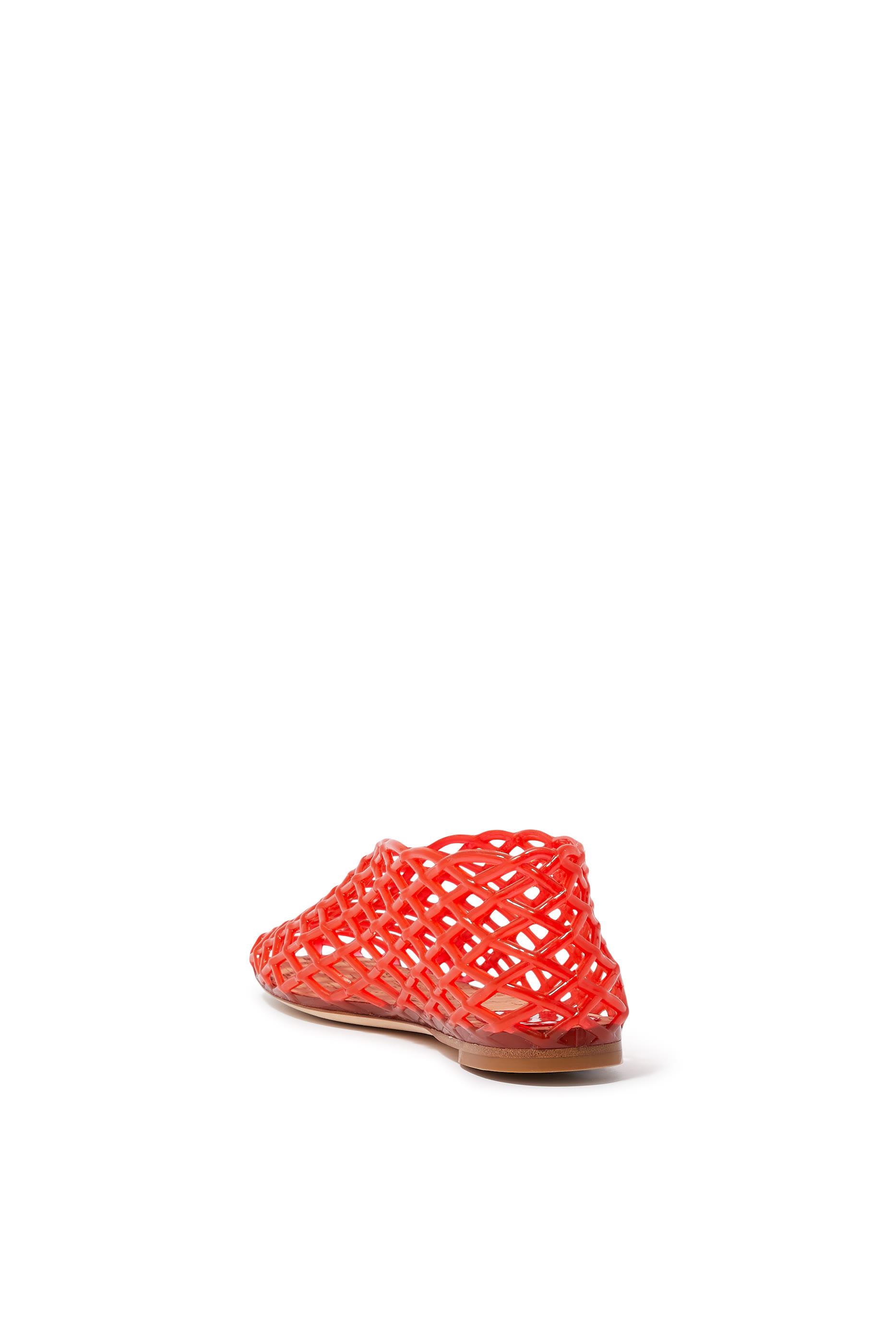 حذاء مارا بتصميم قفص وبكعب مسطح فينيل