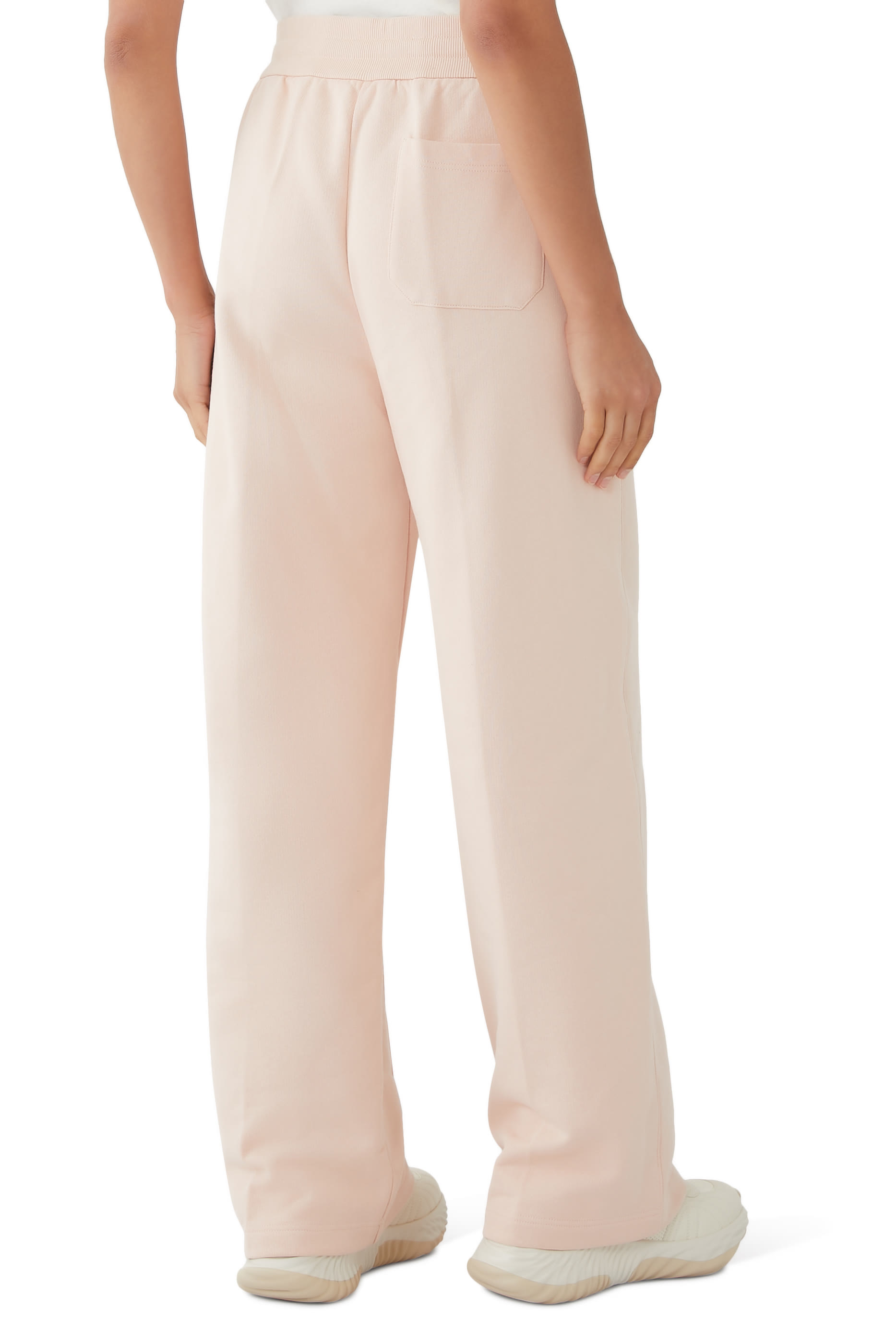 بنطال رياضي بنقشة حرفي شعار الماركة قطن جاكار