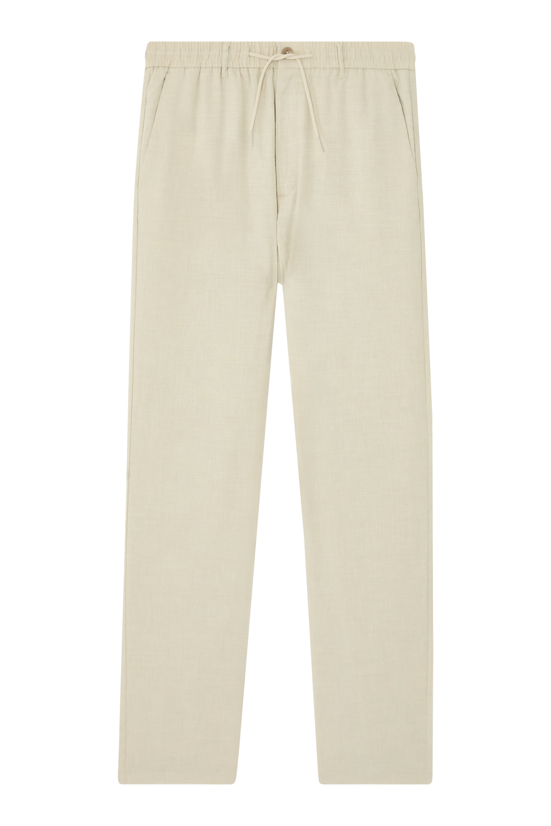 بنطال كومو بقصة ضيقة من الأسفل قماش بارز