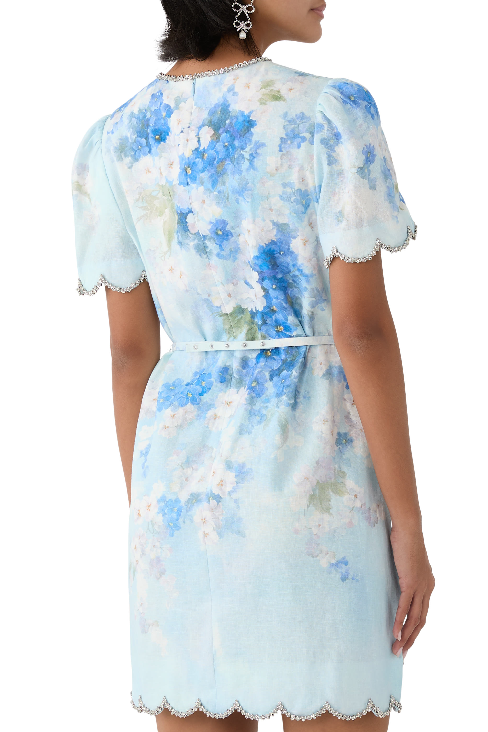 فستان كراش شيفت بحواف صدفية