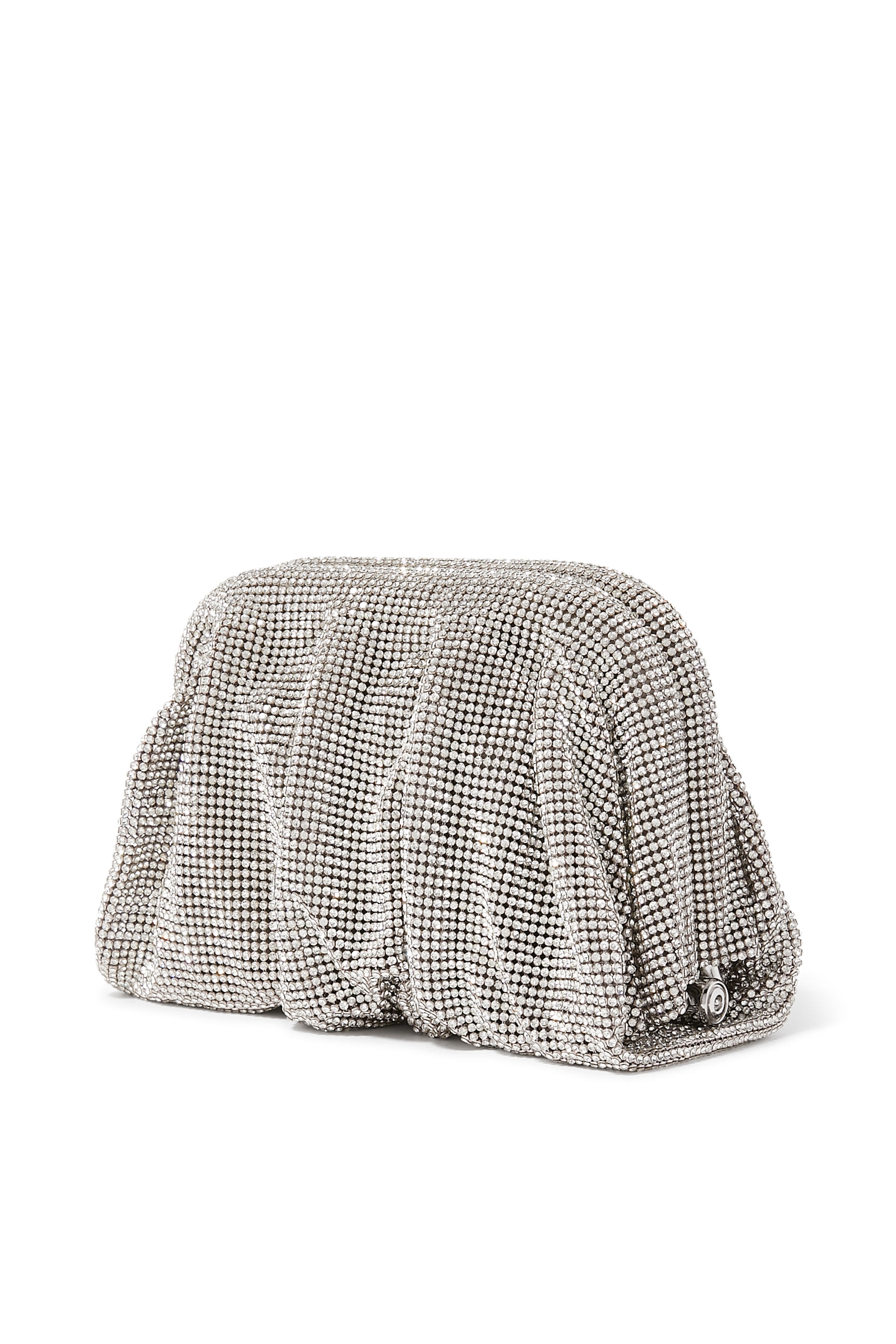 حقيبة كلاتش مرصعة بكريستال