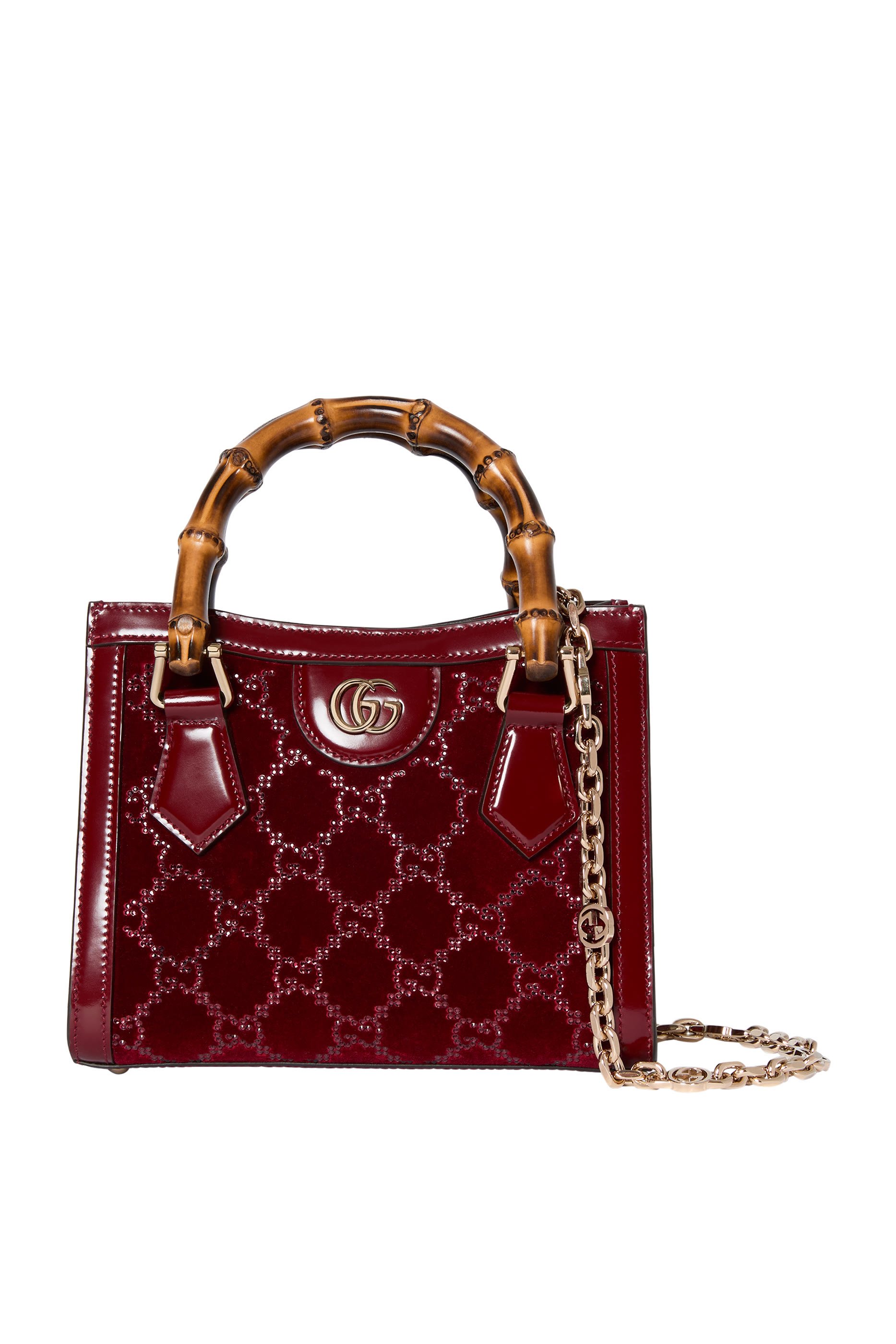 حقيبة يد ديانا صغيرة مرصعة بالكريستال 