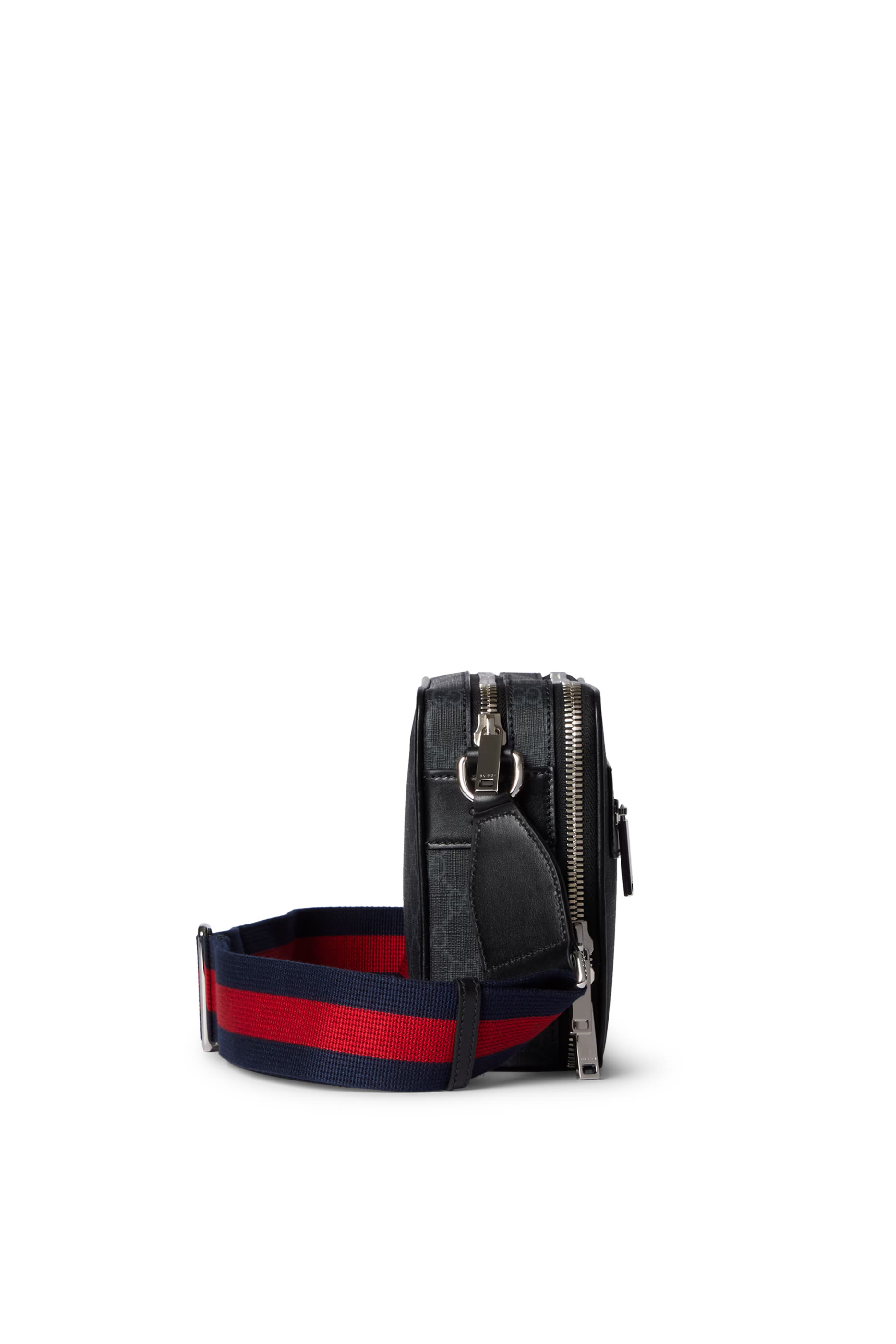 حقيبة كروس متوسطة بنقشة حرفي شعار الماركة