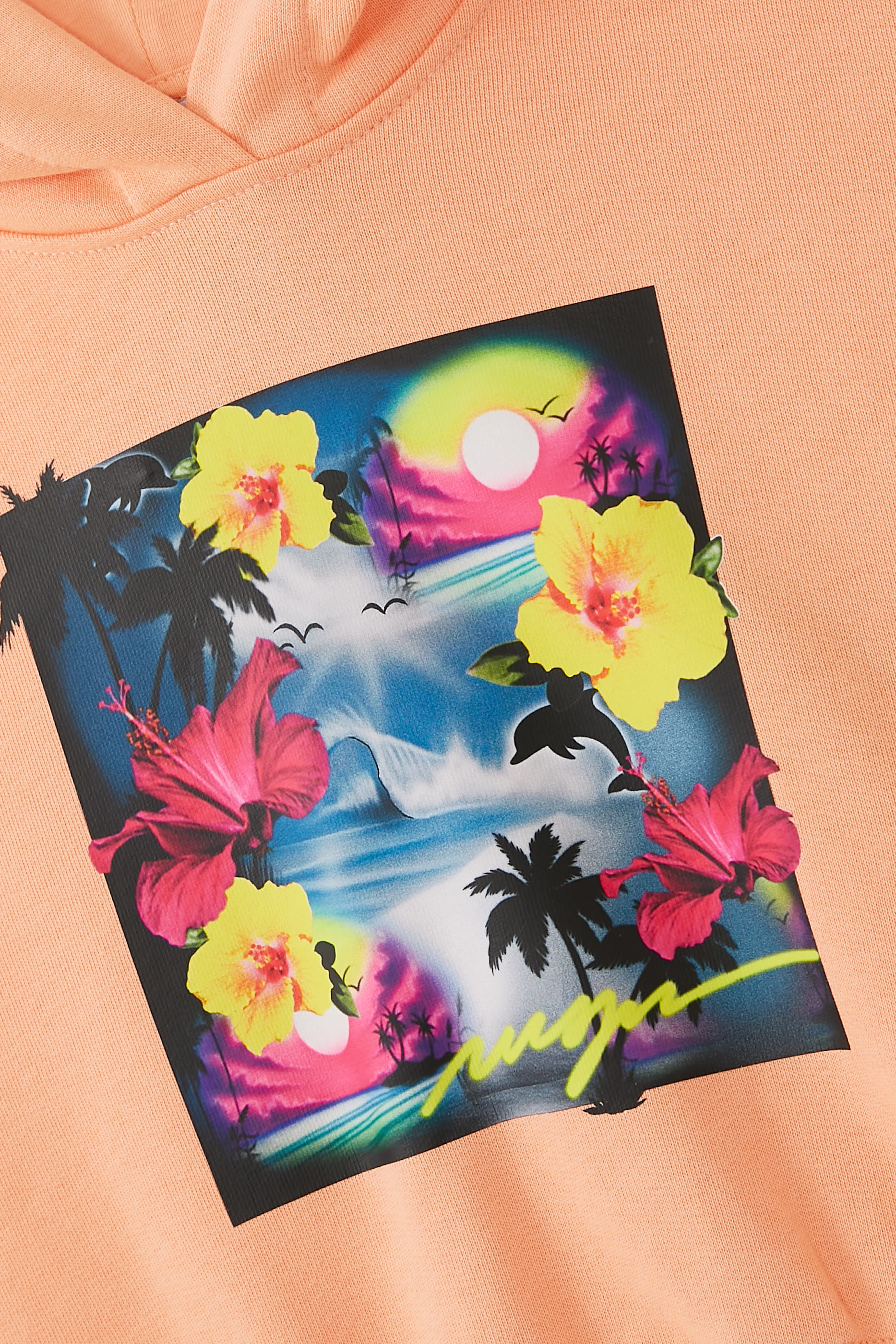 هودي بلا أكمام بشعار الماركة للأطفال