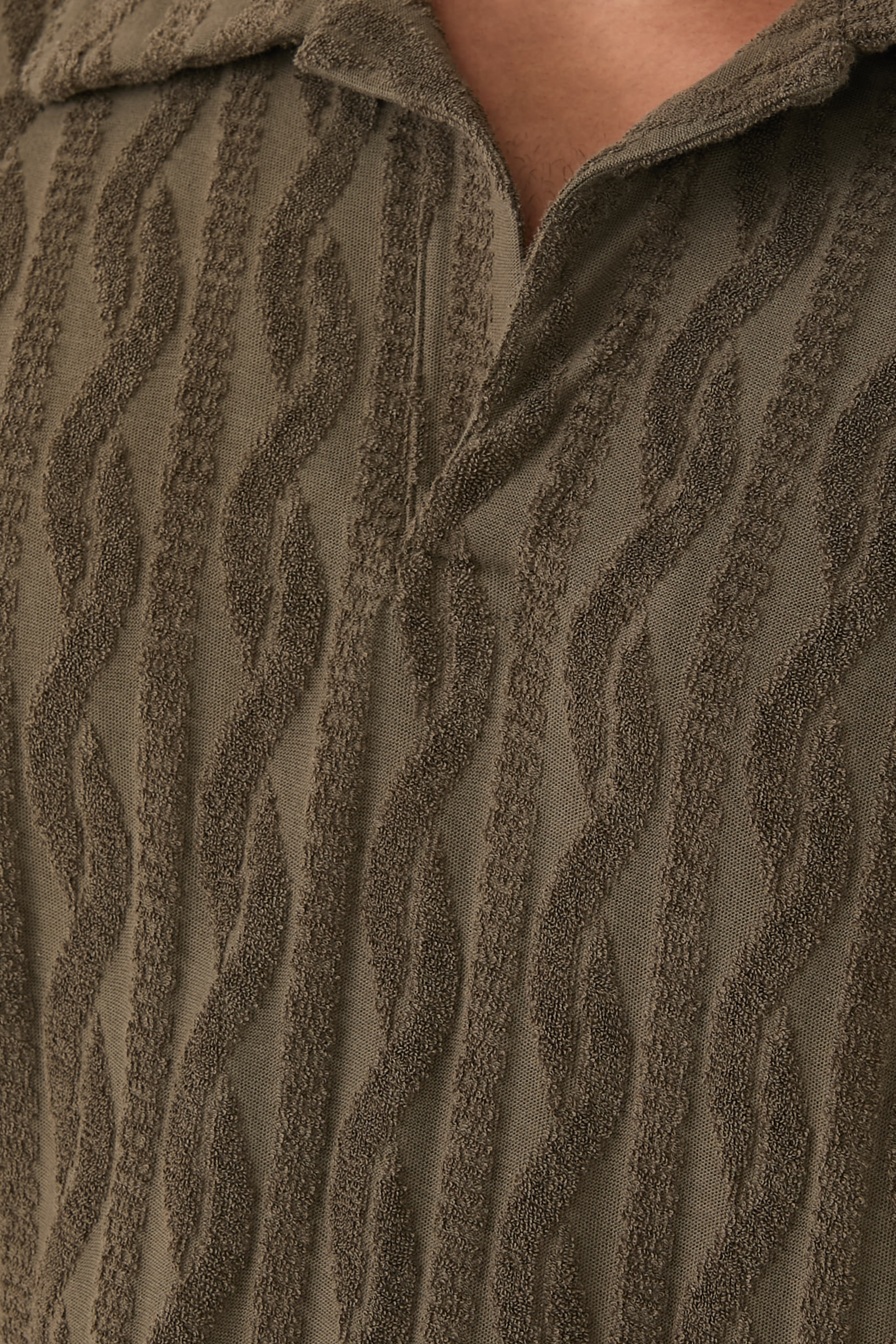 قميص فوستينو قطن جاكار تيري