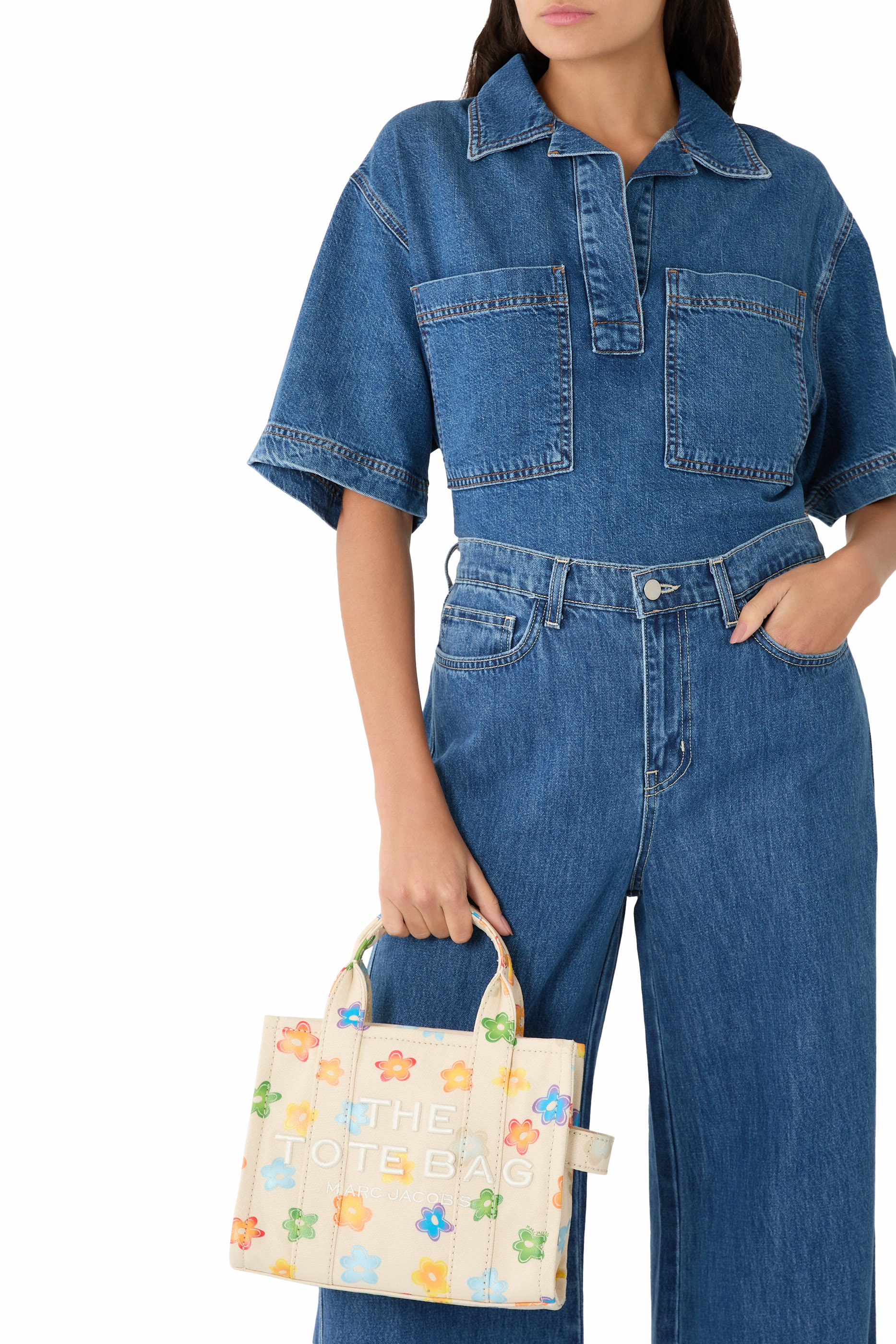 The Wild Daisy Small Canvas Tote Bag