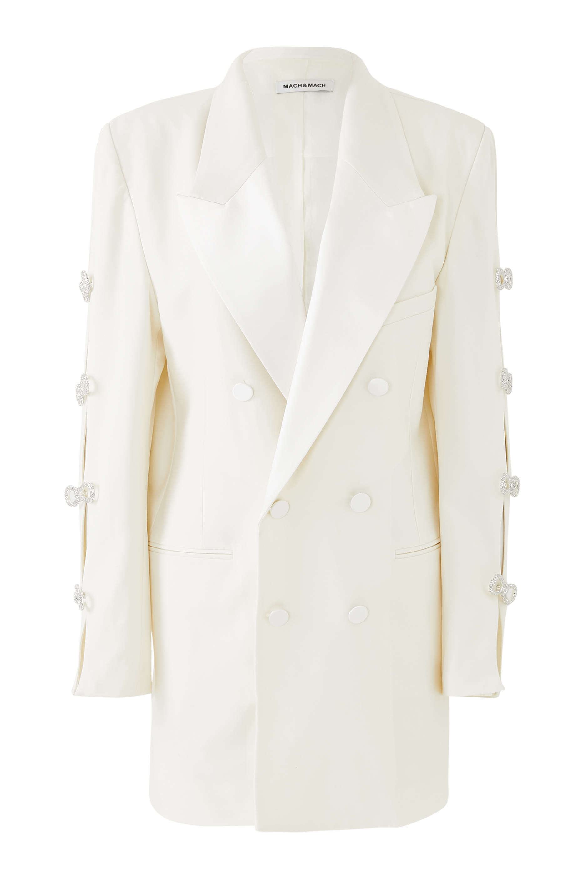 فستان بتصميم بليزر مزين بربطة فيونكة صوف